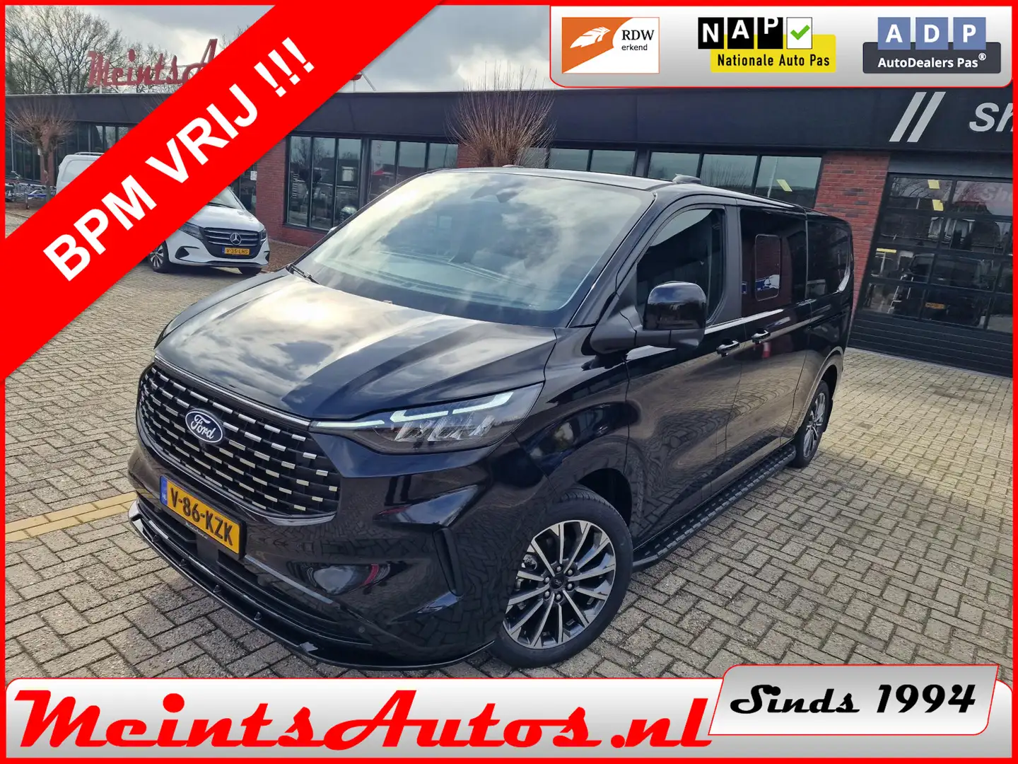 Ford Transit Custom TOURNEO Titanium Exclusive 2.0 TDCI 170pk, 5 Jaar Zwart - 1