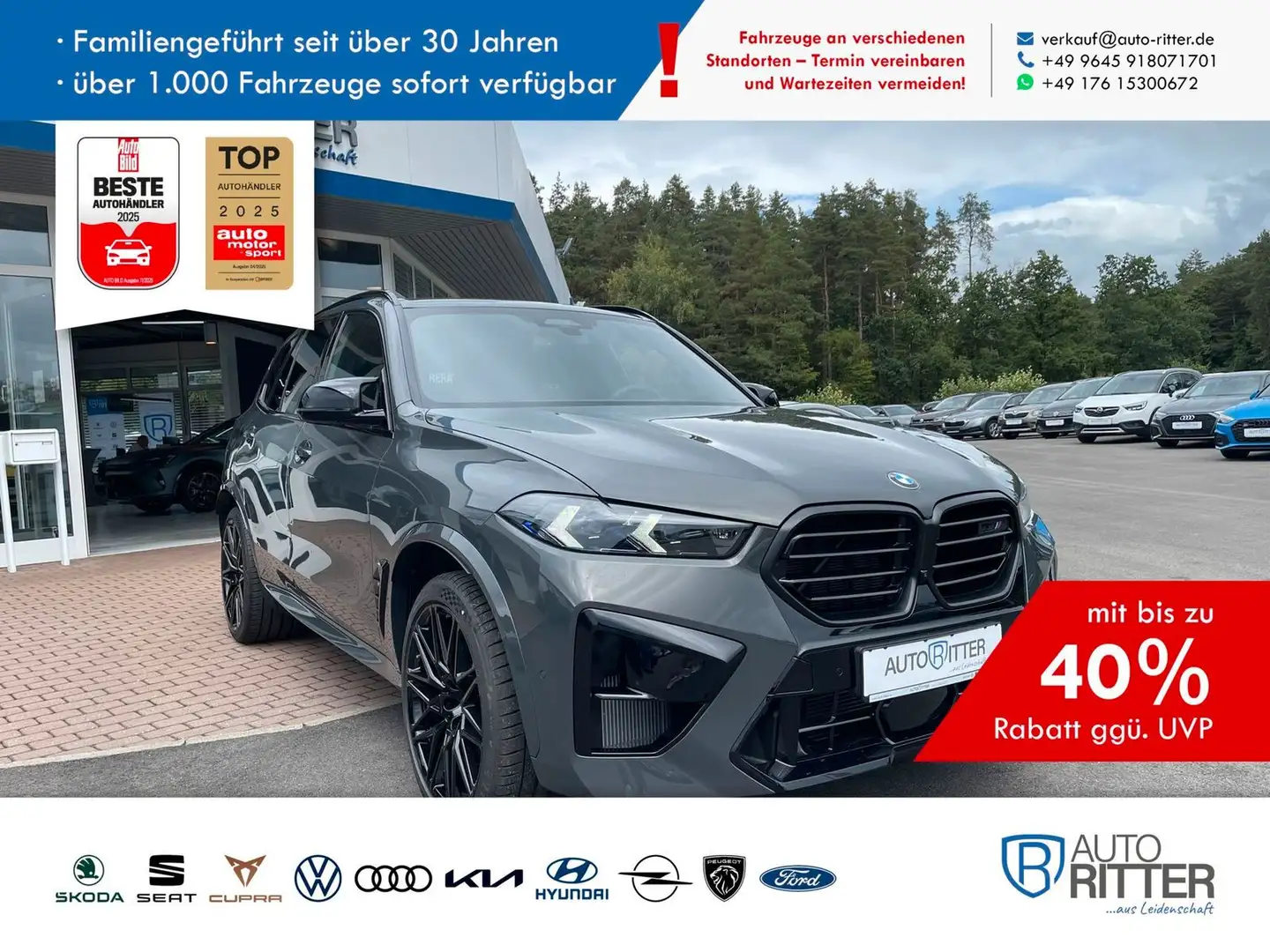 BMW X5 M xDrive Competition Bowers & Wilkins+Pano... Grau - 1