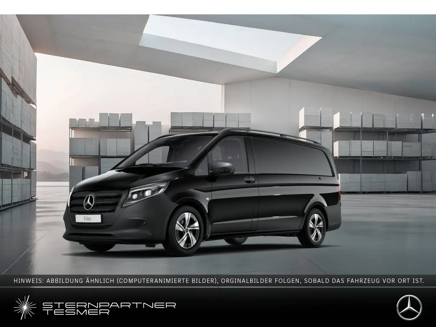 Mercedes-Benz Vito 119 CDI 4x4 Kasten Lang Klima+360°+AHK2,5t Schwarz - 1