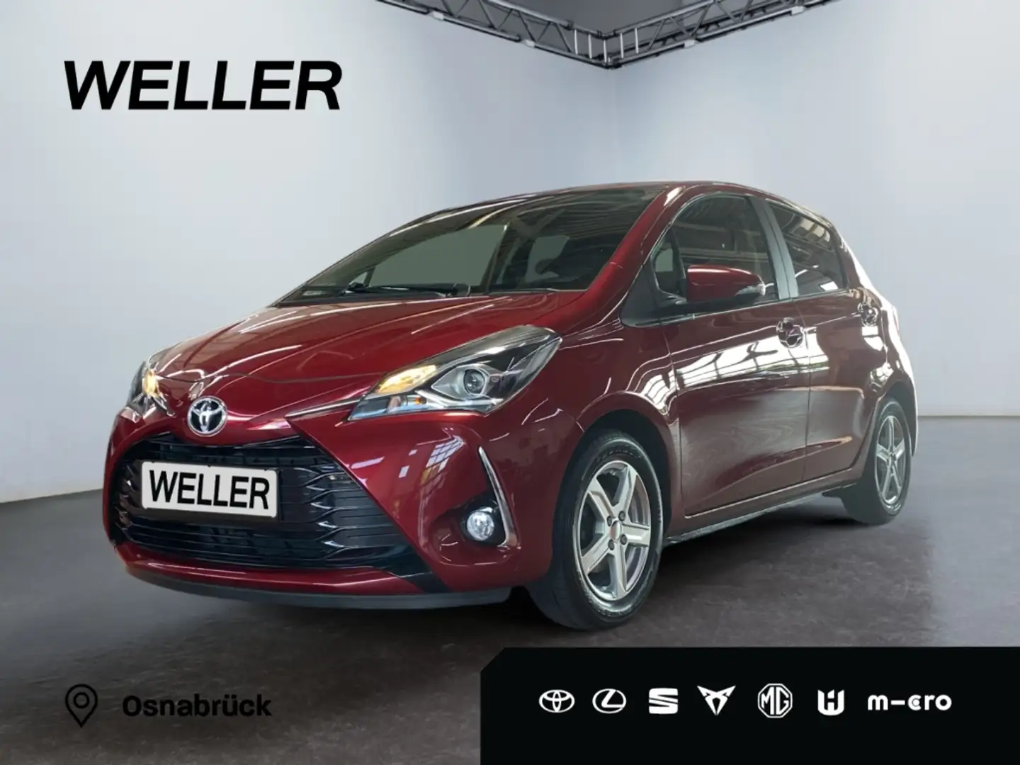 Toyota Yaris 1.0 Comfort Design-Paket *Kamera*Navi*BT* Rot - 1