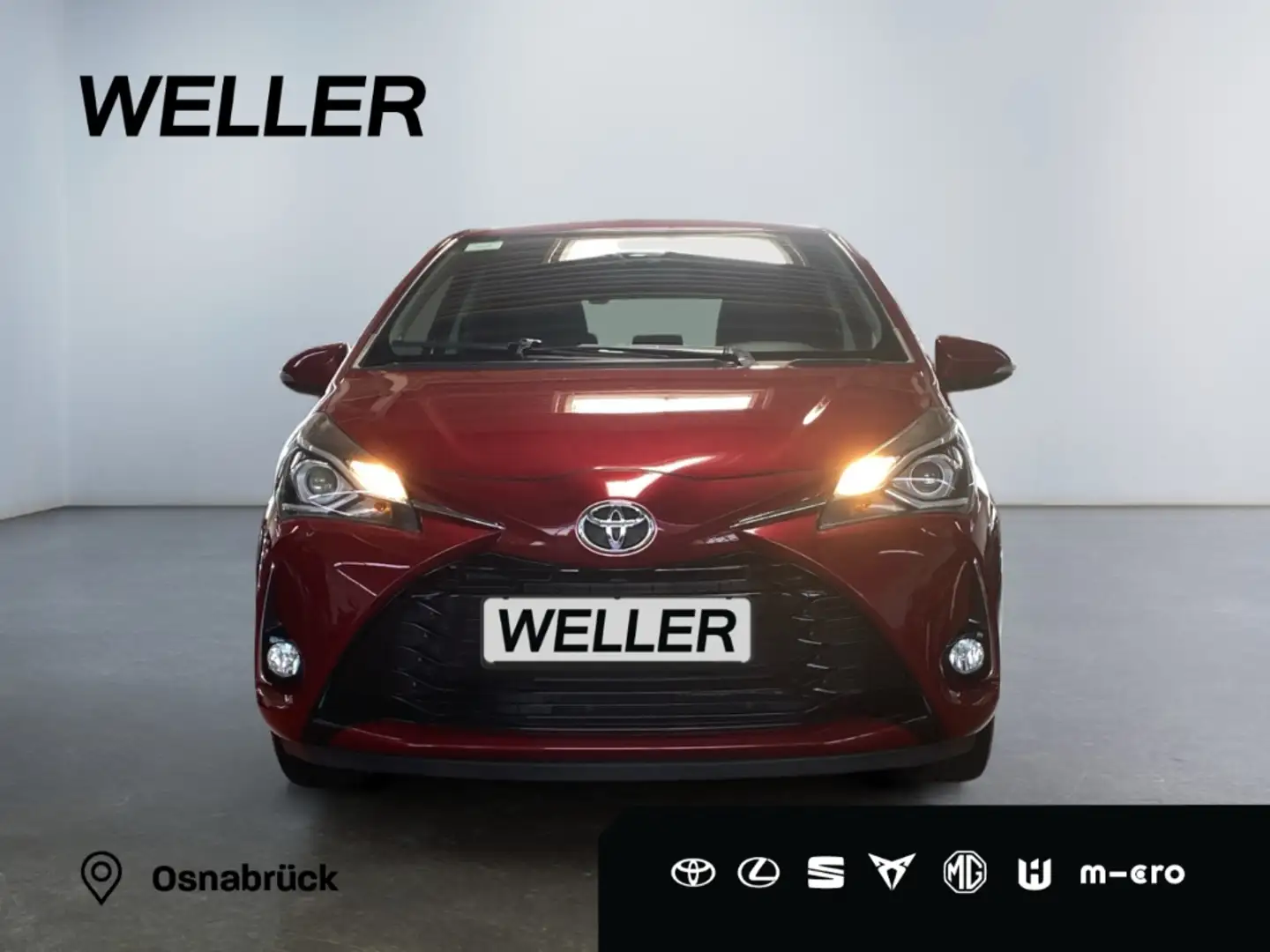 Toyota Yaris 1.0 Comfort Design-Paket *Kamera*Navi*BT* Rot - 2