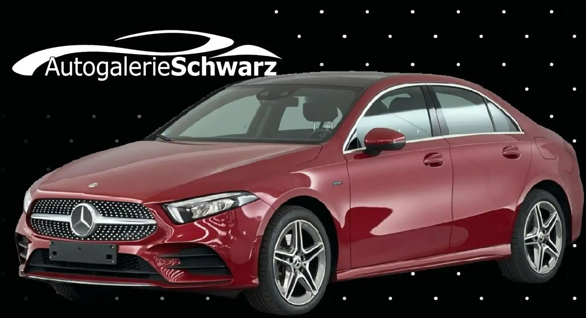 Mercedes-Benz A 250 e Limo 8G AMG DIST+AUGR LEDER HIFI AHK PANO Roşu - 1