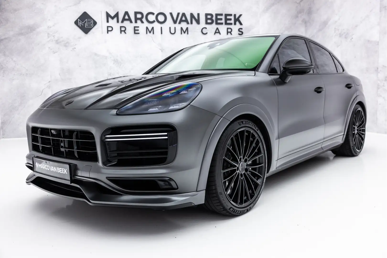 Porsche Cayenne Coupé 4.0 Turbo S E-Hybrid | Techart | Mat PPF | K Grijs - 1