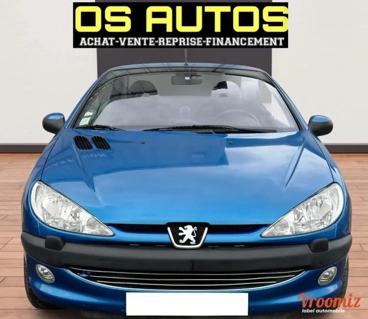 Peugeot 206 206CC Cabriolet - BOITE AUTO - 1.6i 110ch (7 cv) - 16V QUIKSILVER - Bleu - 2002 Blau - 2