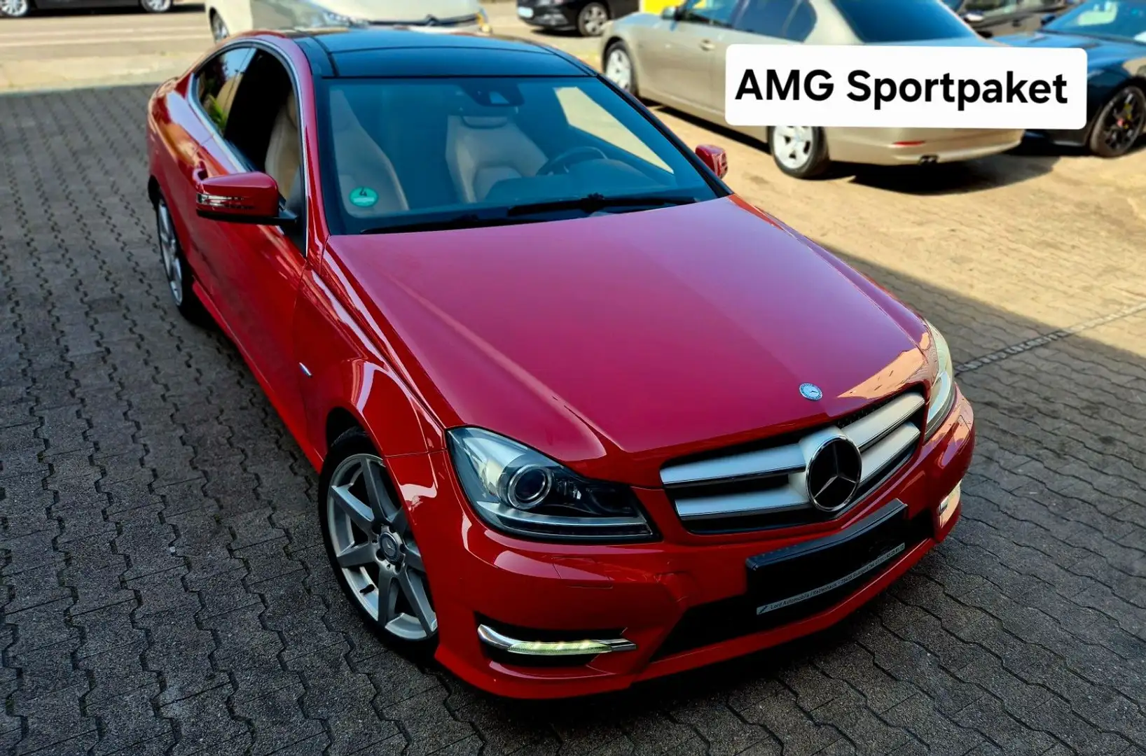Mercedes-Benz C 180 CGi Coupe C 180-AMG Sportpaket- Org. 43Tkm Rot - 1