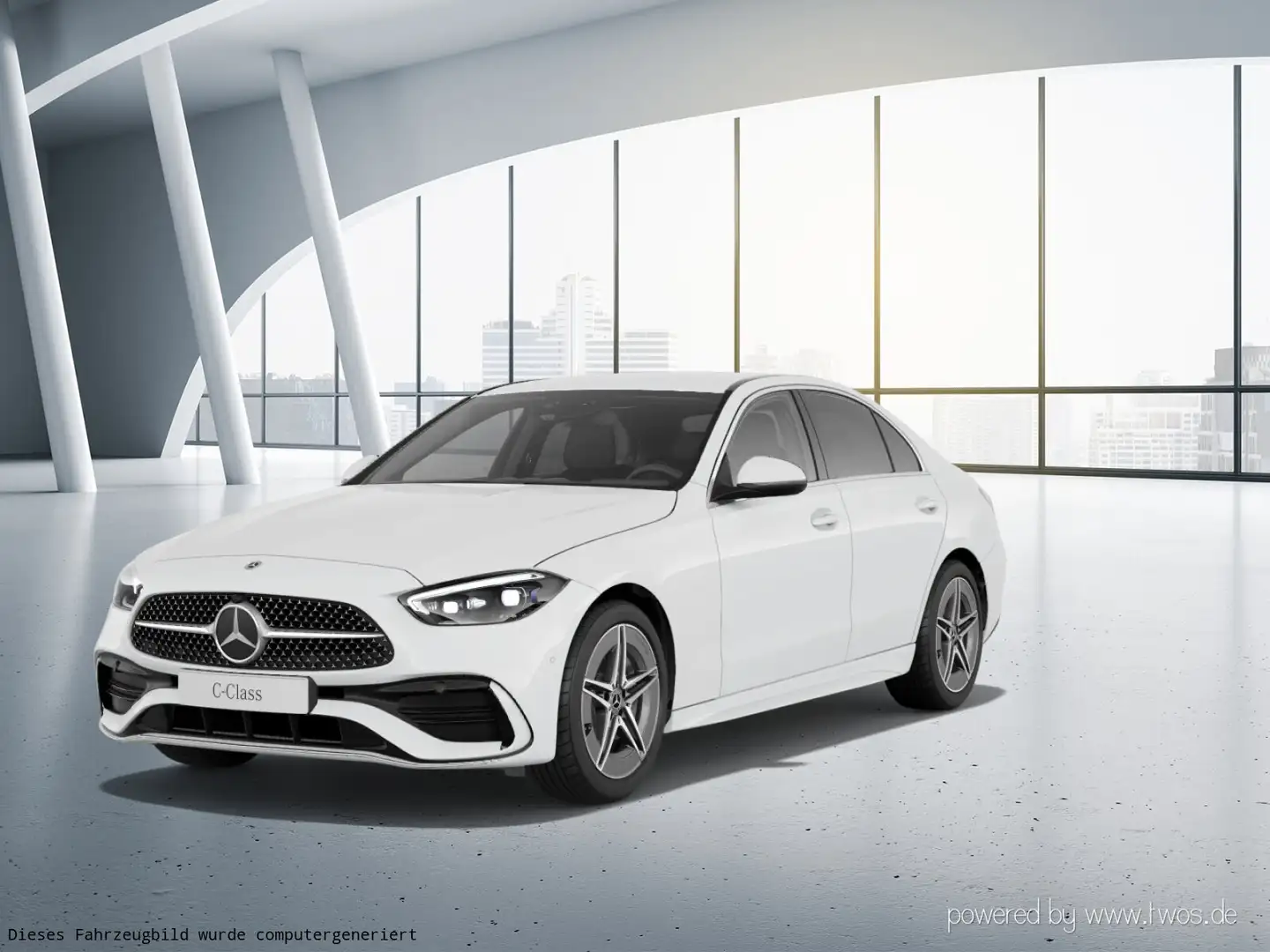 Mercedes-Benz C 200 C 200  AMG Line Navi/Distronic/Styling/Autom. Weiß - 2