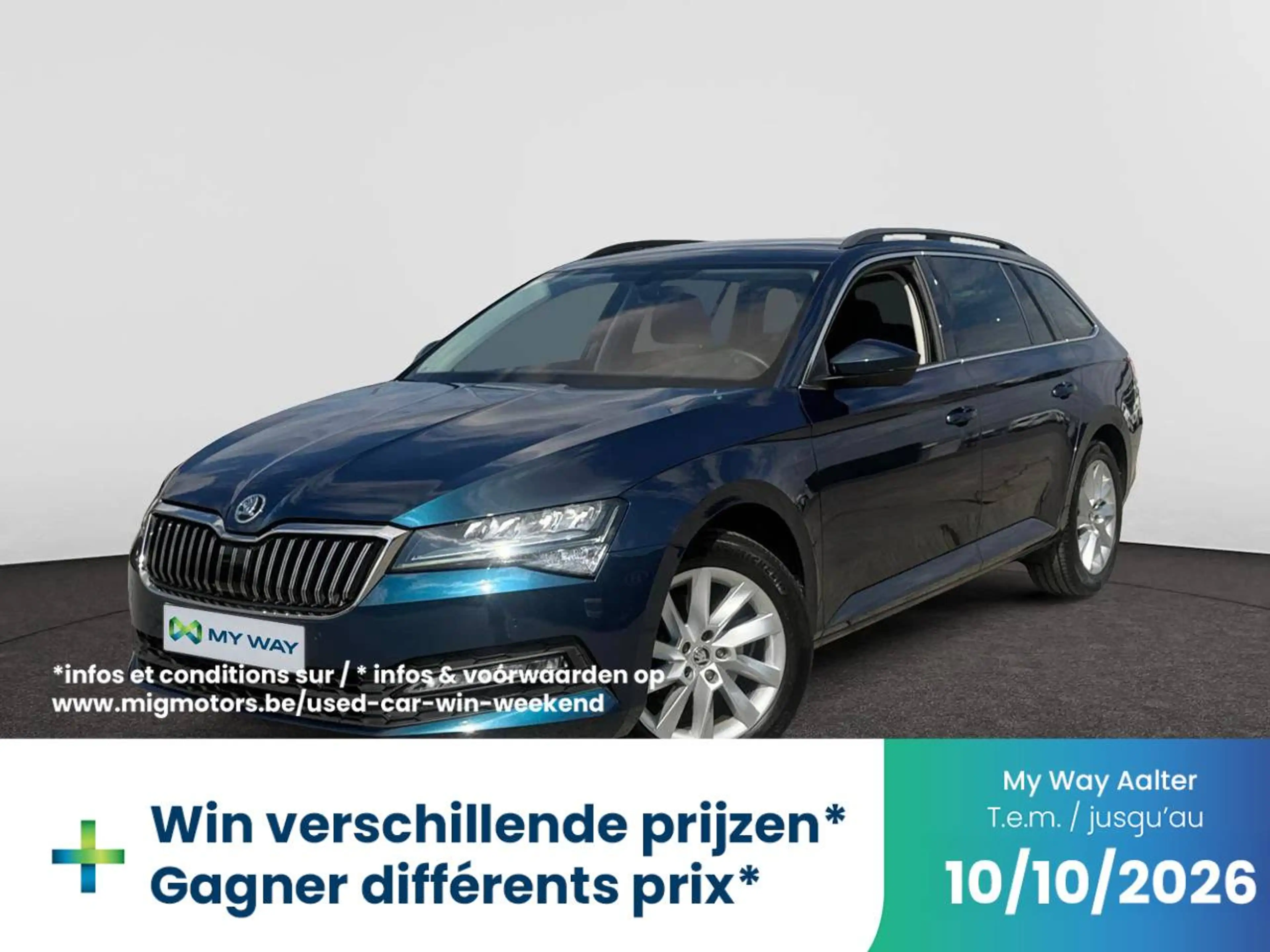 Skoda Superb 1.5 TSI (150pk) AUTOMAAT /// Inklapbare trekhaak ///  Achteruitrijcamera /// Zetelverwarming Vooraan