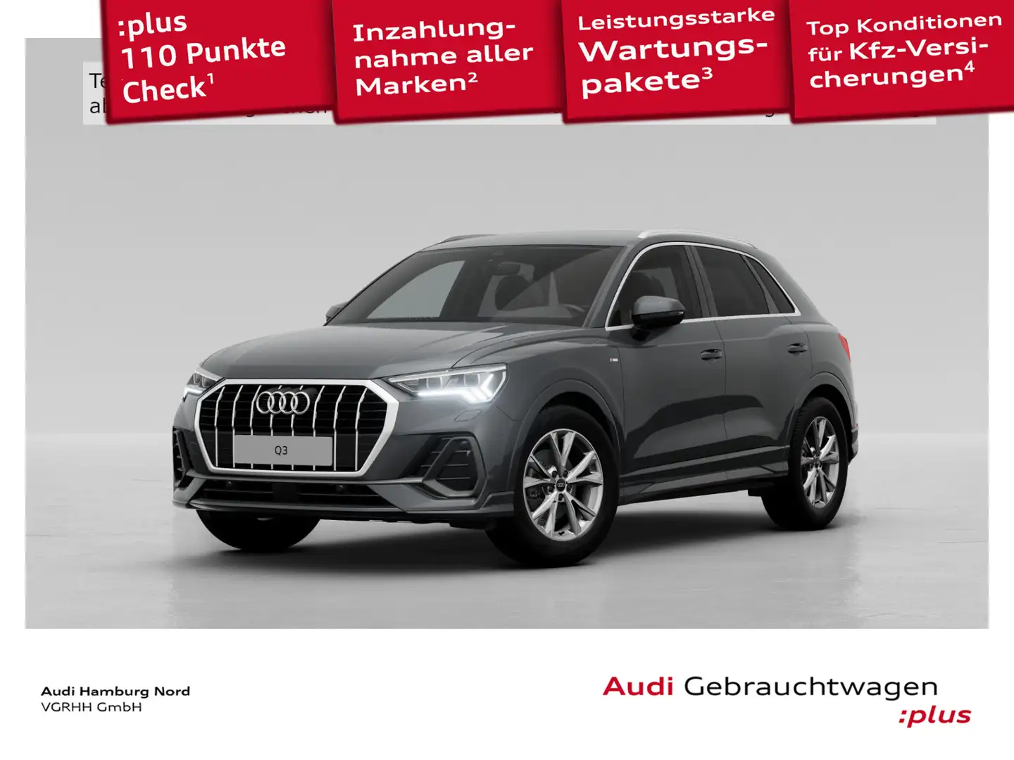 Audi Q3 35 TFSI S line S tronic Nav AHK Stdhzg Matrix Grau - 1