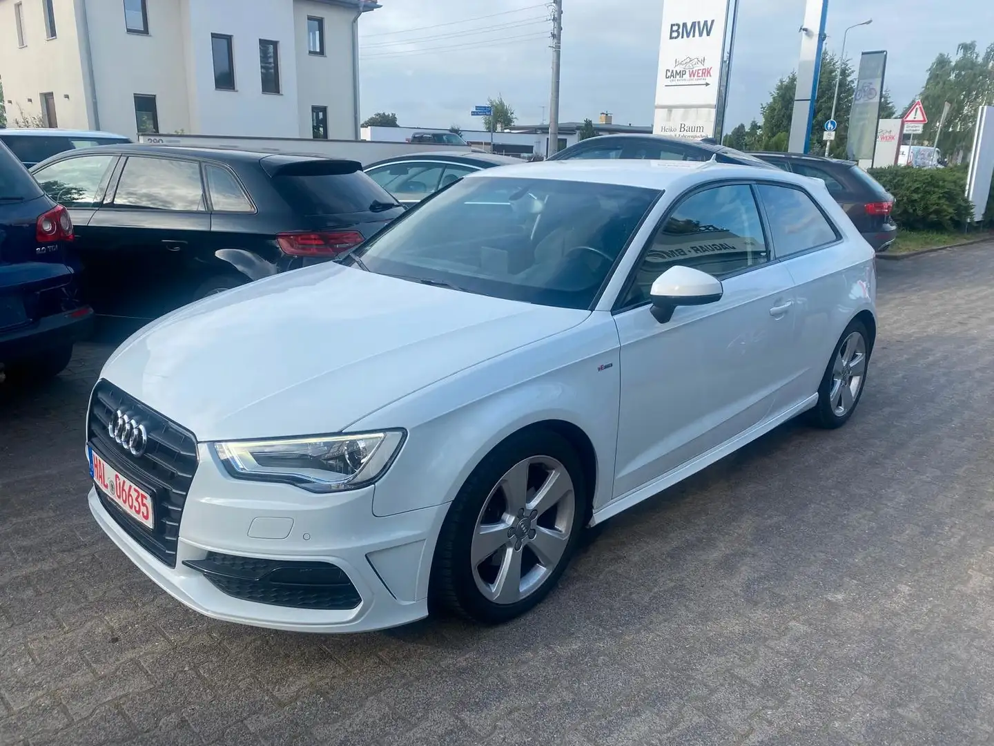 Audi A3 ambition S-line Blanc - 1