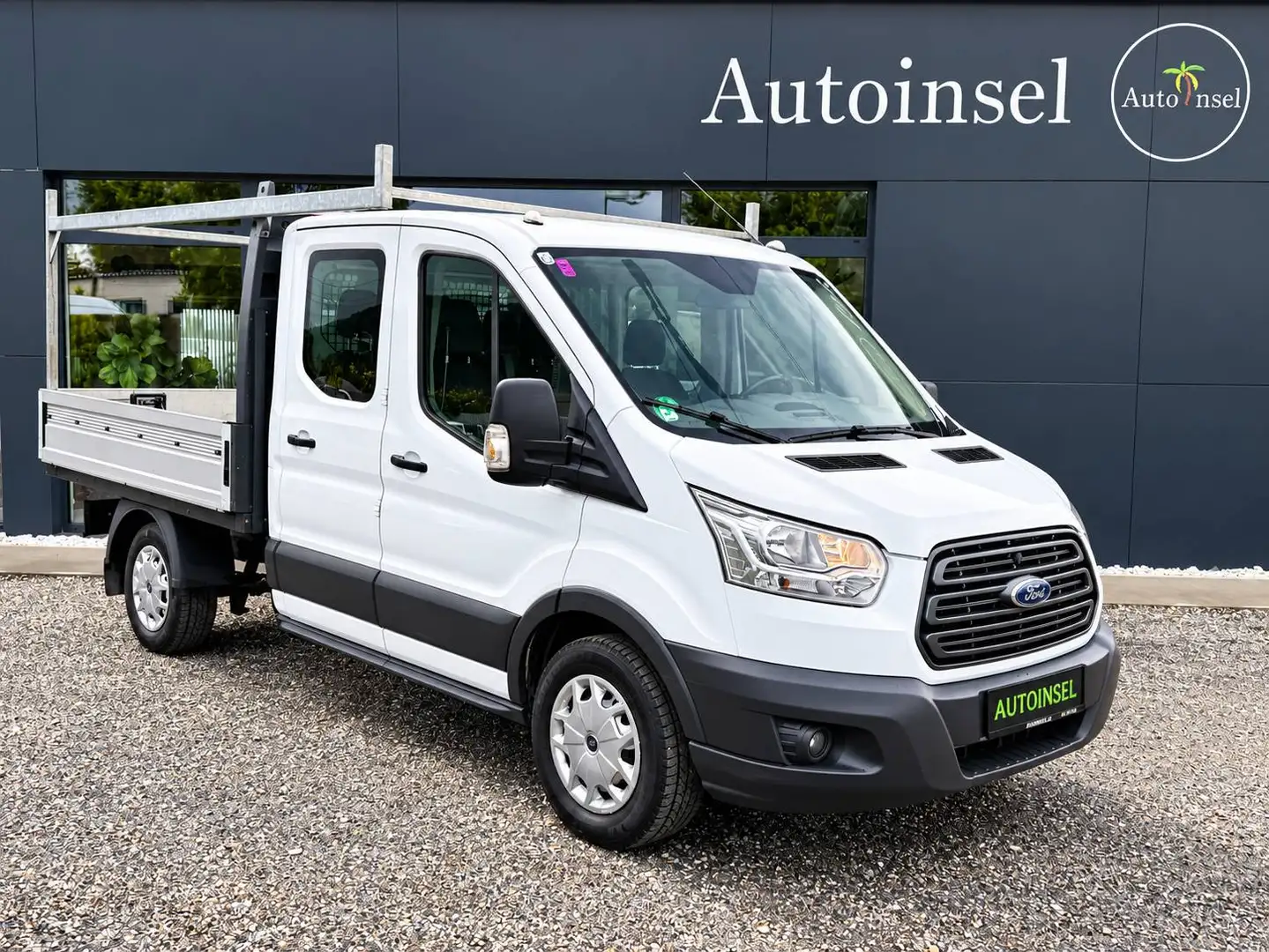 Ford Transit L2 DoKa-Pritsche-AHK-Zahnriemen neu-Tempomat Weiß - 2