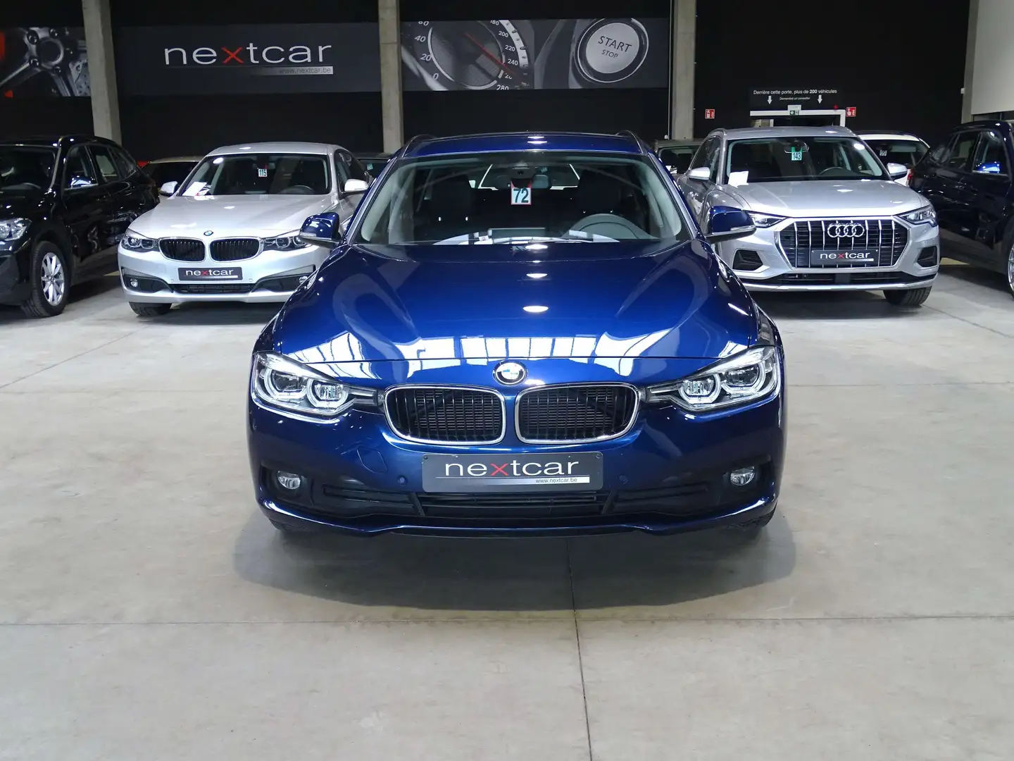 BMW 318 dA Touring **NAVI PRO-FULL LED-CRUISE-CUIR** Bleu - 2