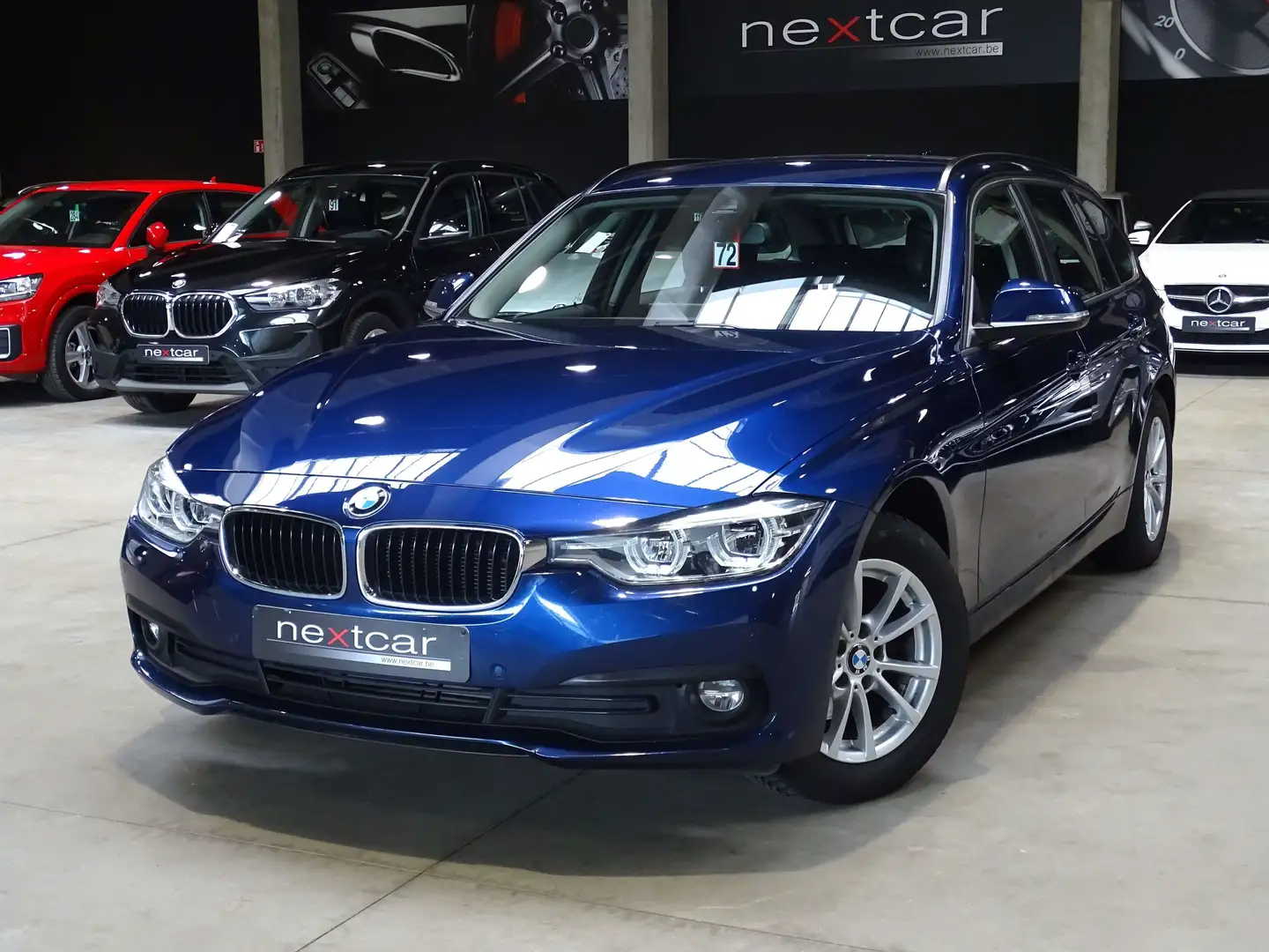 BMW 318 dA Touring **NAVI PRO-FULL LED-CRUISE-CUIR** Bleu - 1