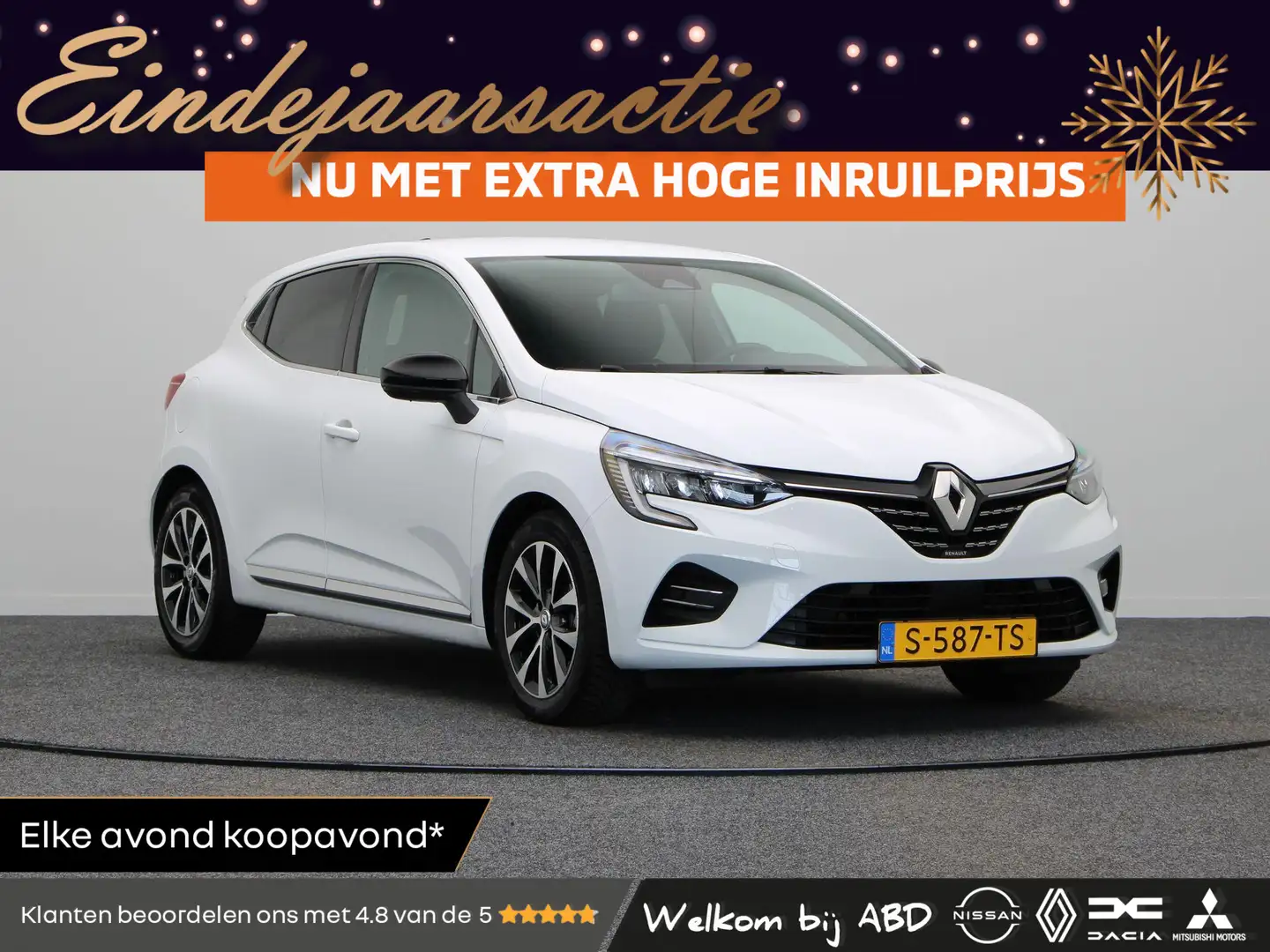 Renault Clio E-Tech Hybrid 145pk Techno | Stoel- en stuurwielve Wit - 1