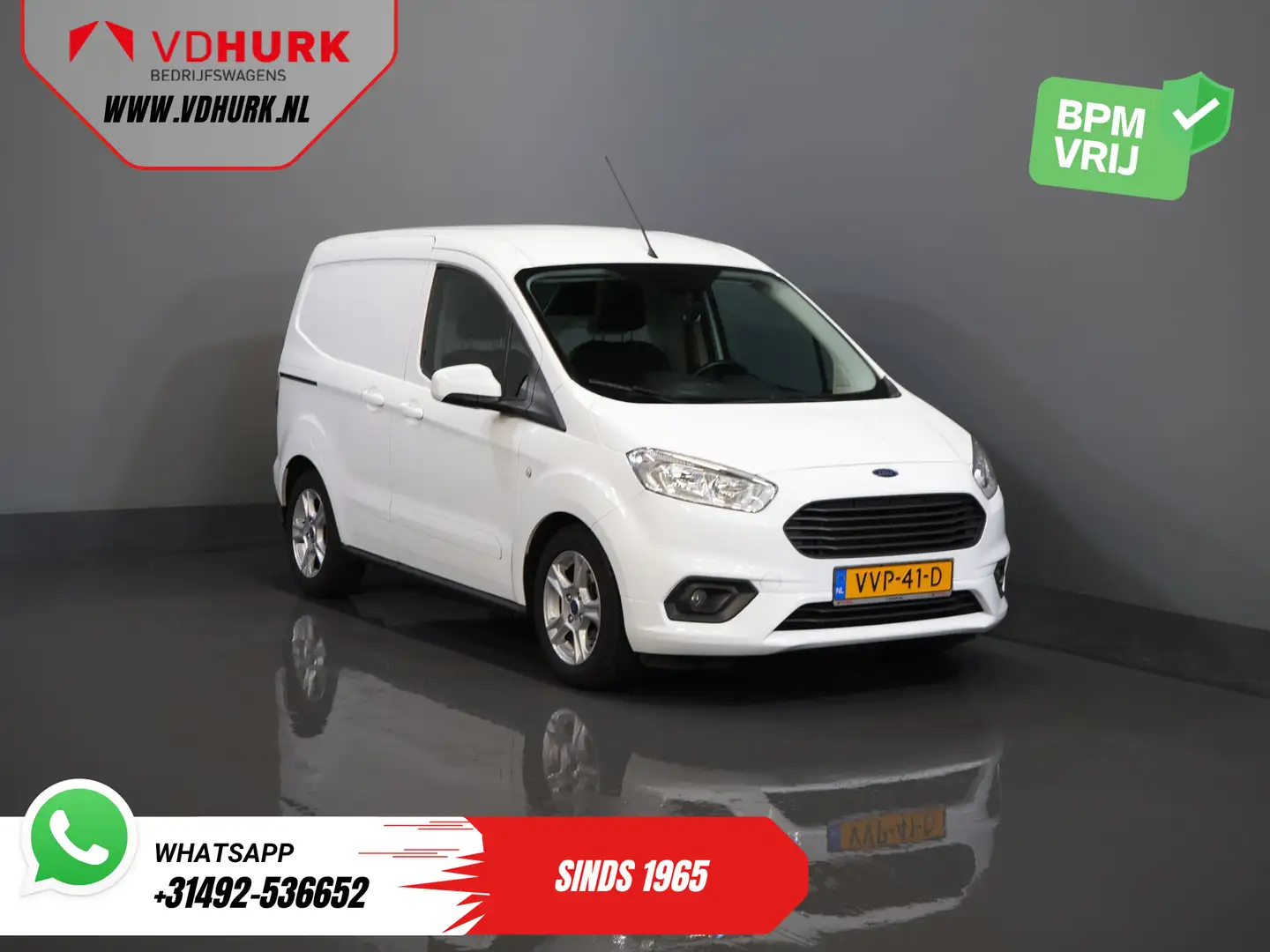 Ford Transit Courier 1.0 EcoBoost 100pk Limited BENZINE BPM VRIJ! Carpl Blanc - 1
