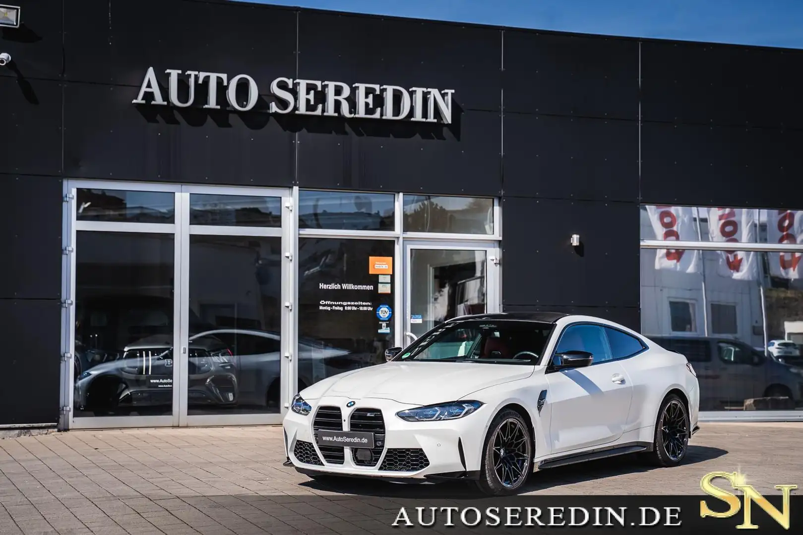 BMW M4 M4 Competition MxDrive White/Red+Driver Package Weiß - 1