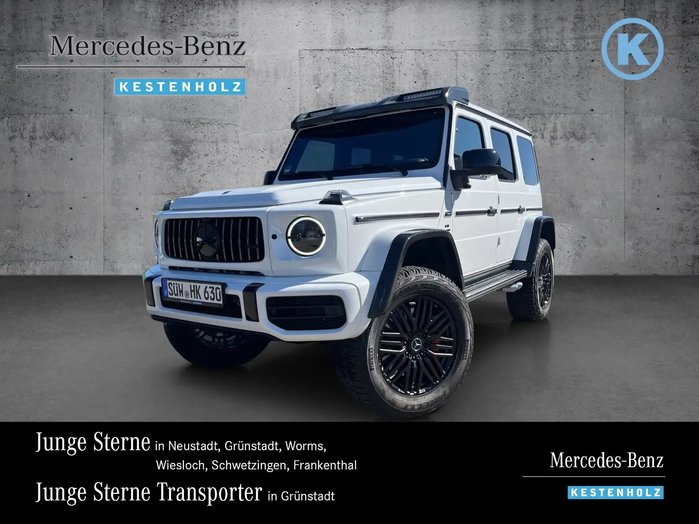 Mercedes-Benz G 63 AMG G 63 AMG 4x4² NIGHT+TV+BURM+360+DISTR+SDACH+MEMO Weiß - 1