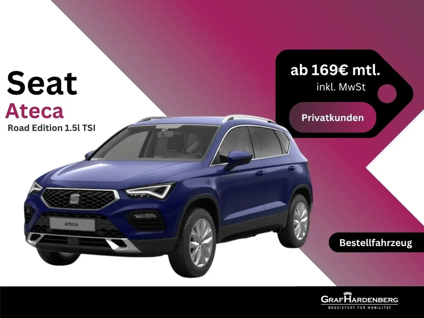 SEAT Ateca Road Edition 1.5 TSI *Bestellaktion* Blau - 1