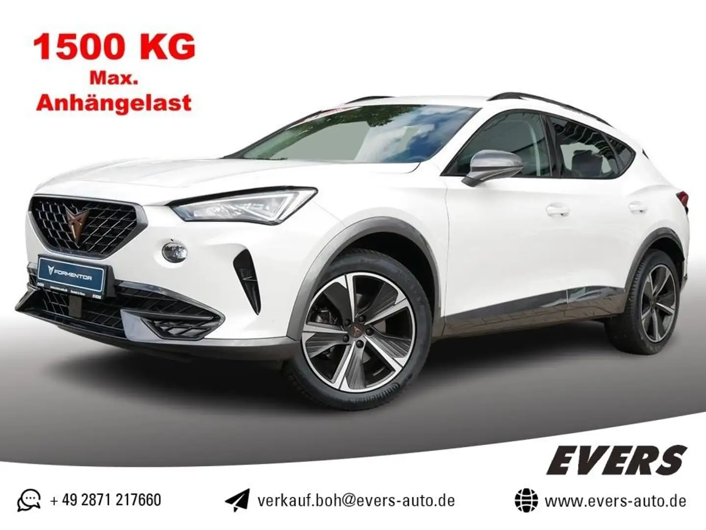 CUPRA Formentor 1.5 TSI AHK+ACC+SHZ+LED+KLIMA+NAVI Weiß - 1