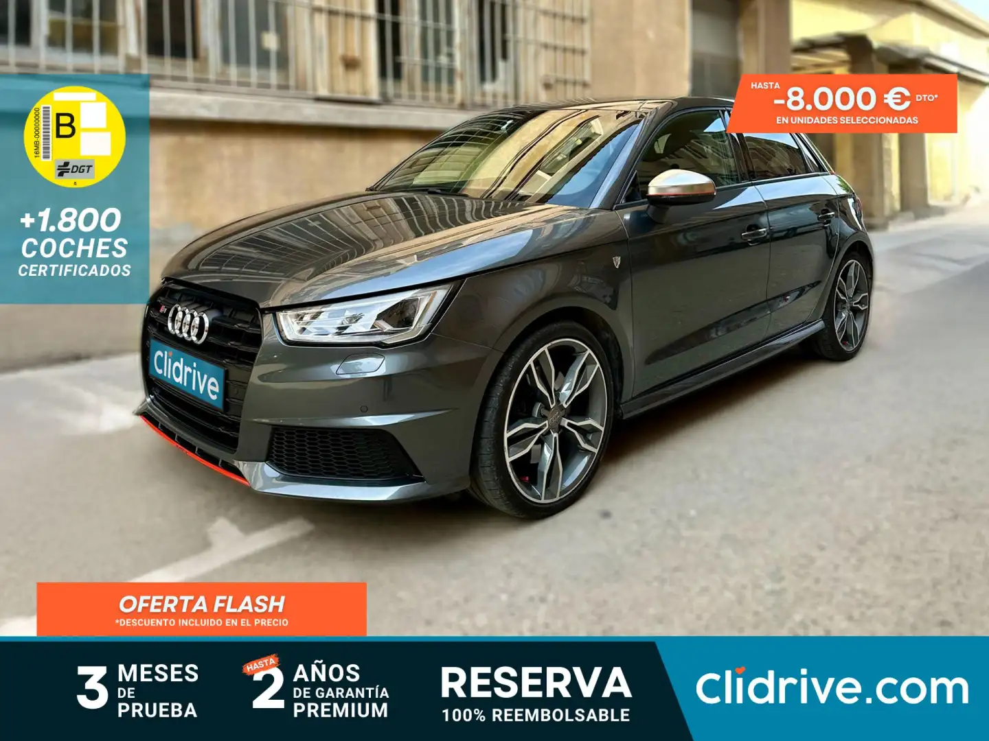 Audi S1 Sportback 2.0 TFSI Gris - 1