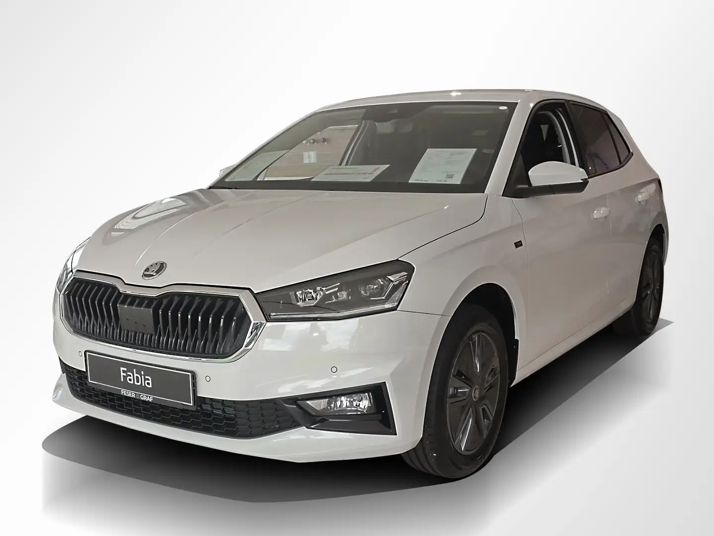 Skoda Fabia 1.0 TSI Tour Kessy RüKa Smart Link Sitzh. Weiß - 1