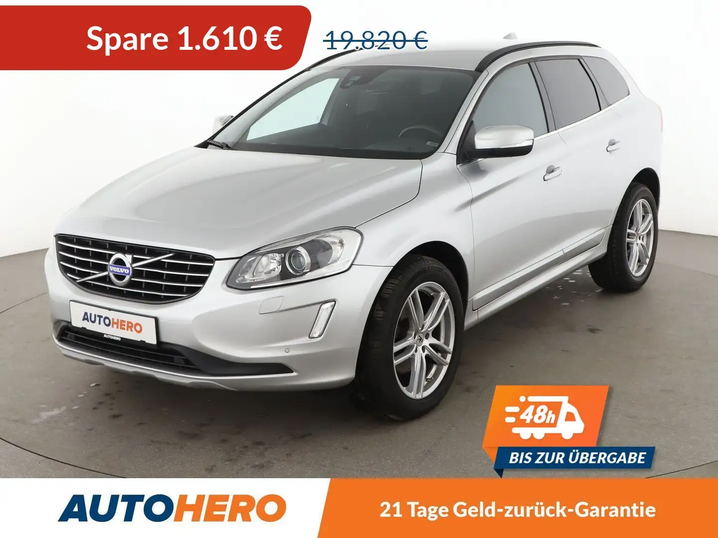 Volvo XC60 2.0 D4 Momentum 2WD Aut.*NAVI*PDC*SHZ*TEMPO*KLIMA* Silber - 1
