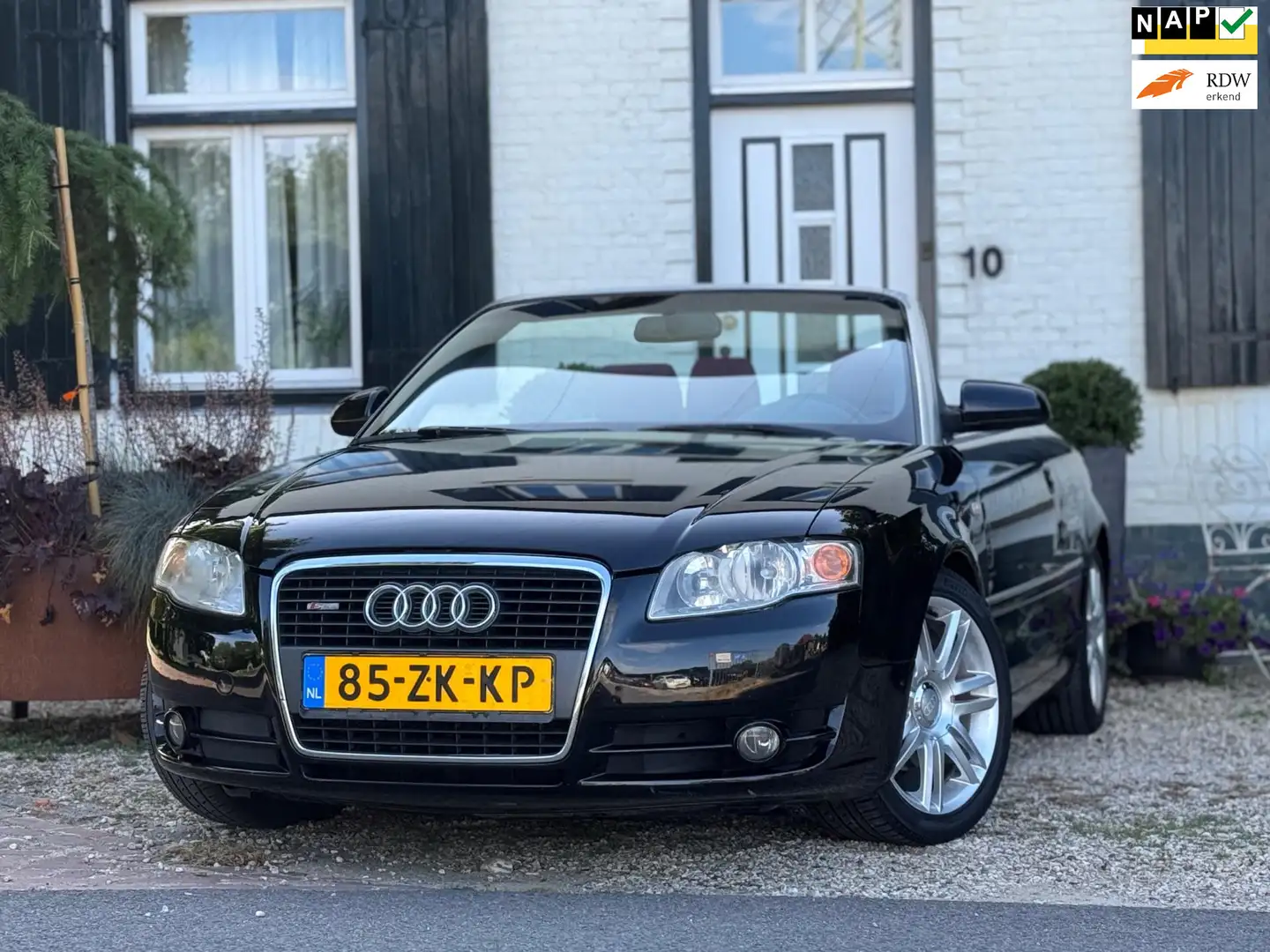 Audi A4 Cabriolet 2.0 TDI Pro Line|Leder|Navi|Clima|Stoelv Zwart - 1
