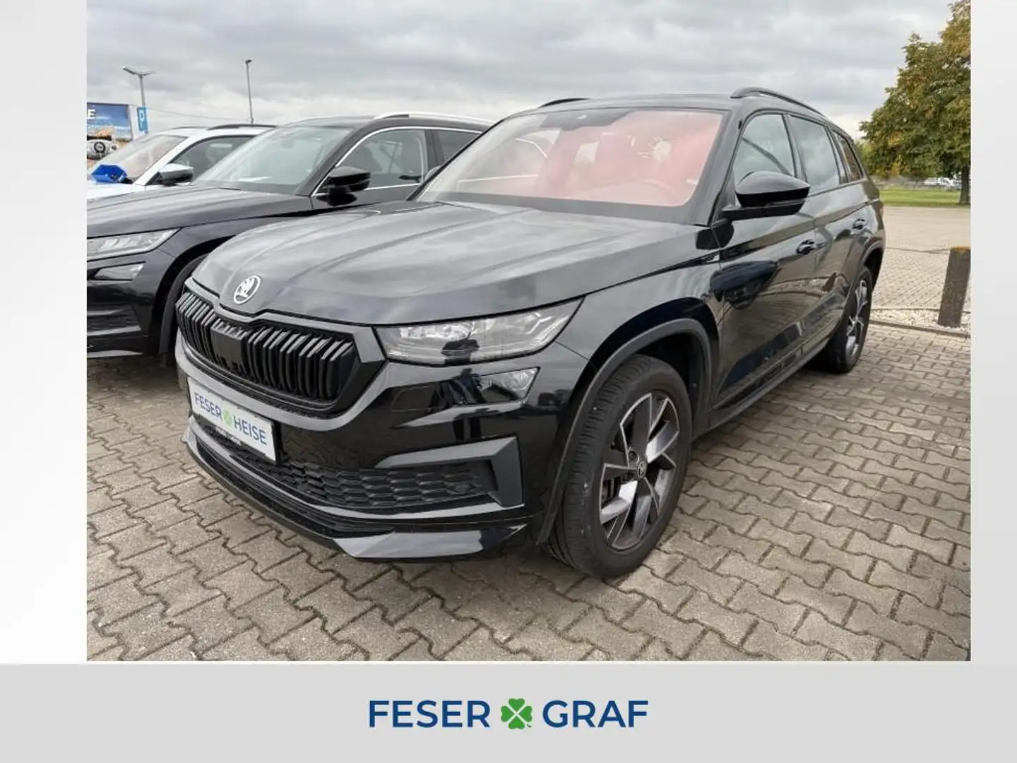 Skoda Kodiaq 2.0 TDI DSG Sportline 4x4 MatrixLED*7Sitze*AHK*Pan Schwarz - 1