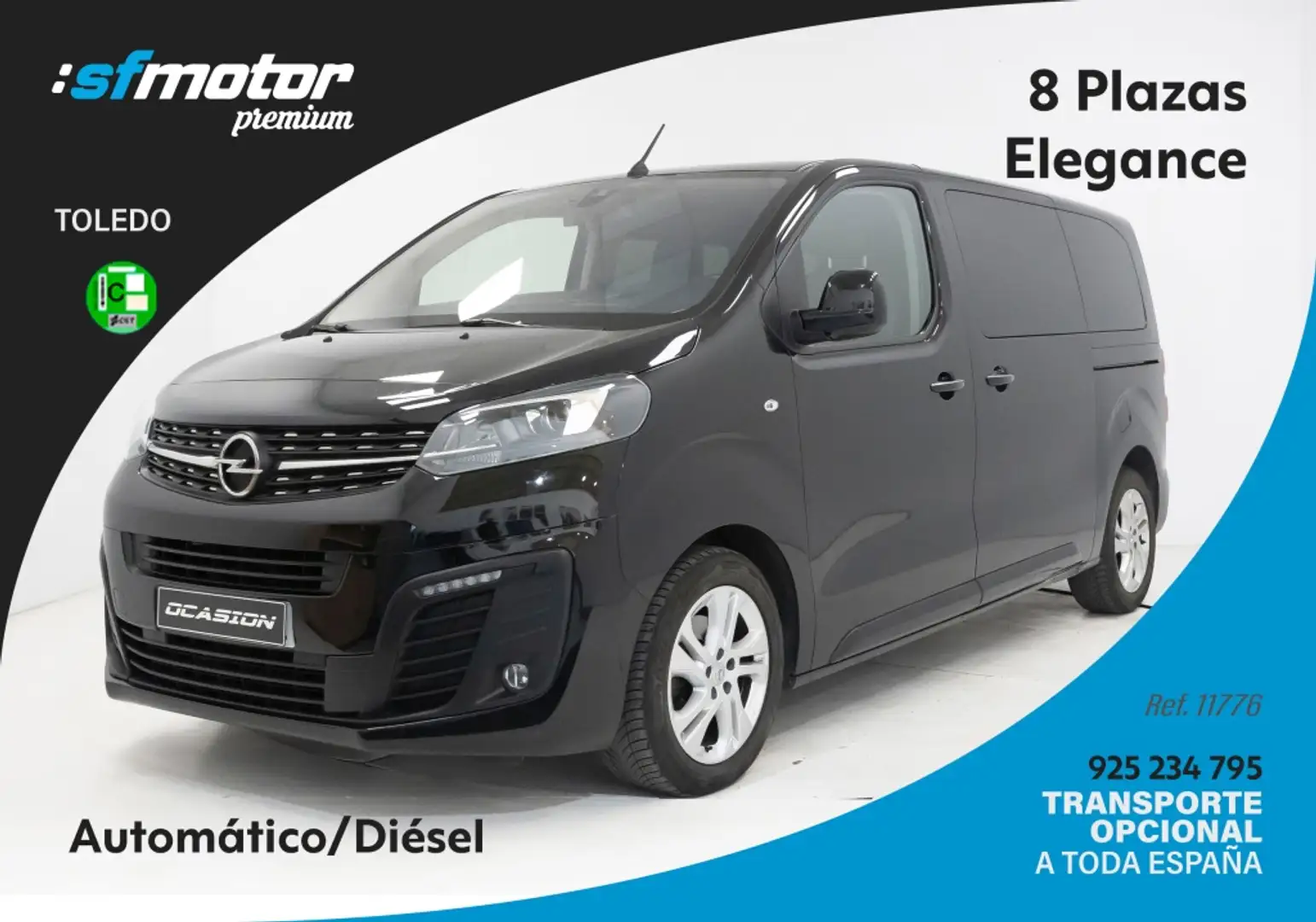 Opel Zafira Life 2.0D M Elegance AT8 180 Noir - 1