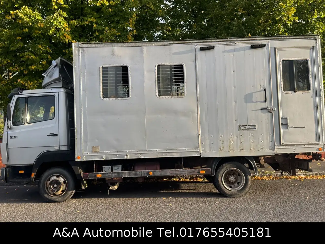 Mercedes-Benz 814 6 Zylinder Pferdetransporter Blatt-Blatt, foto 7