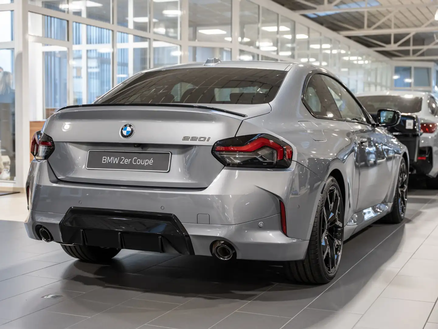 BMW 220 i Coupe M-Sport Pro 360° LED AHK NAVI HGSD Gri - 2