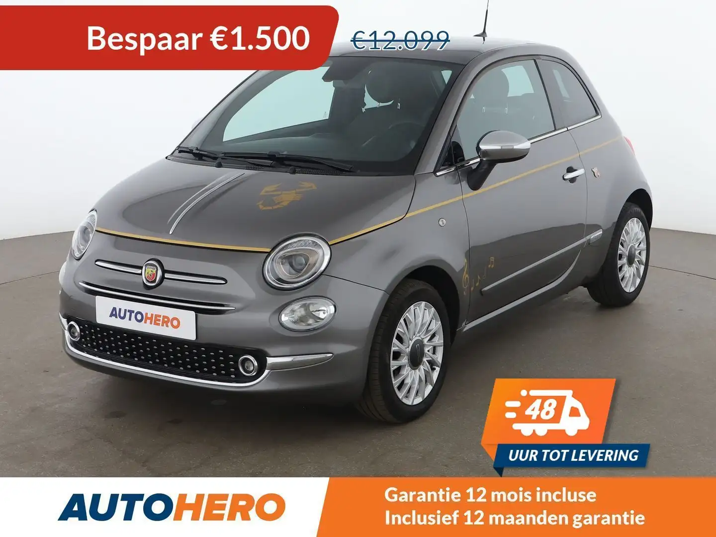 Fiat 500 1.2 Star Grijs - 1