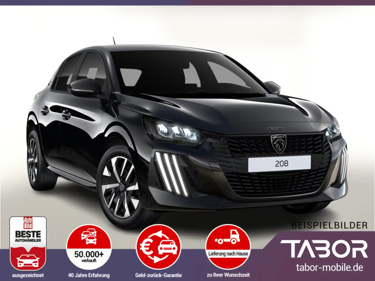 Peugeot 208 MHEV 100 DSC6 Style LED MirrorL PDC Tempomat Schwarz - 1