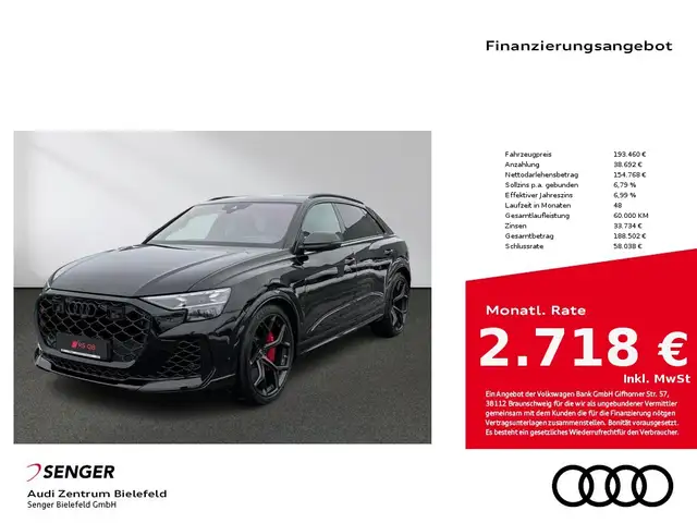 Audi RS Q8 SUV performance 305km/h Optik-Paket Memory