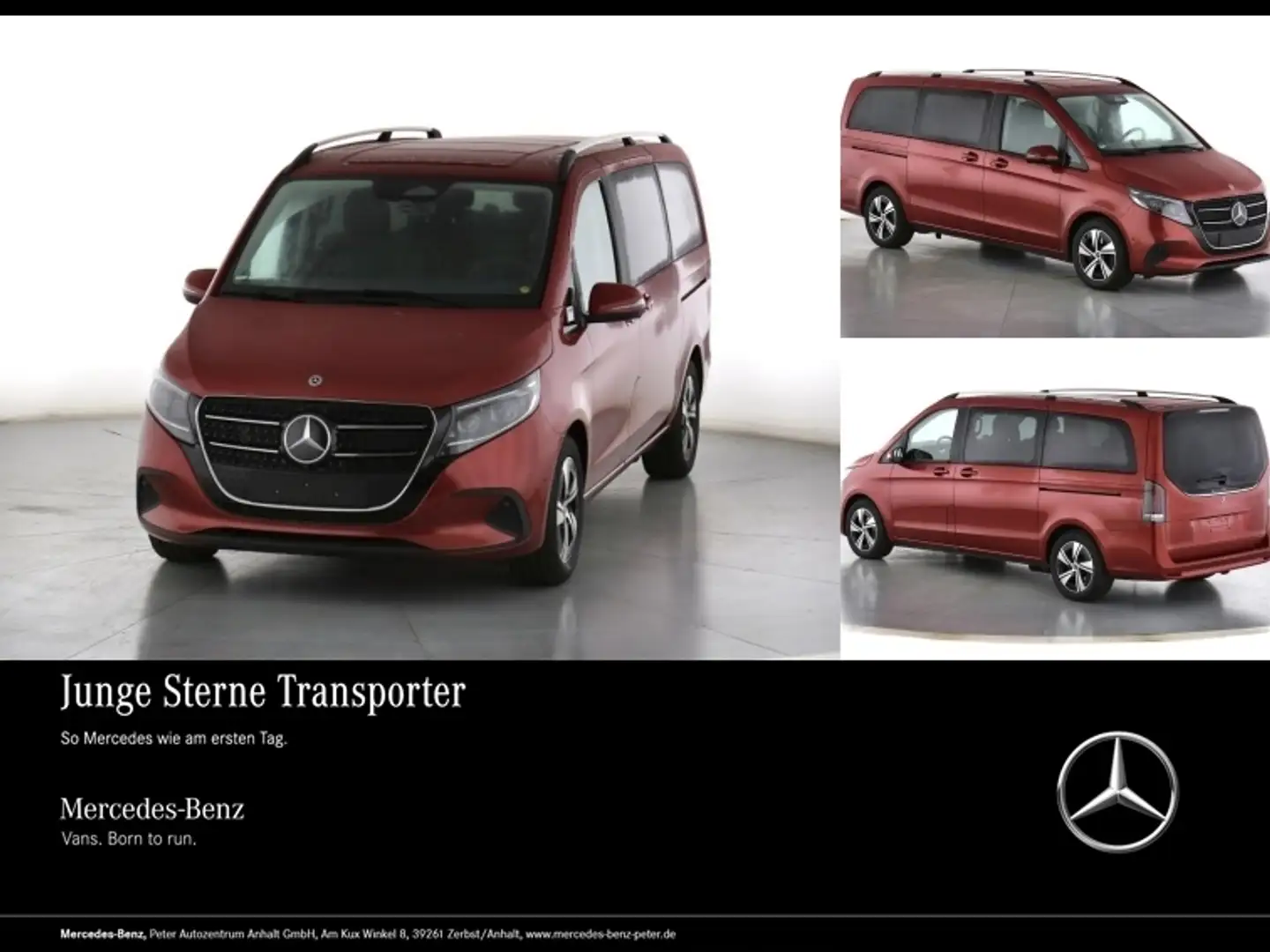 Mercedes-Benz V 220 d STYLE Lang Distronic/Multibeam LED Rojo - 1