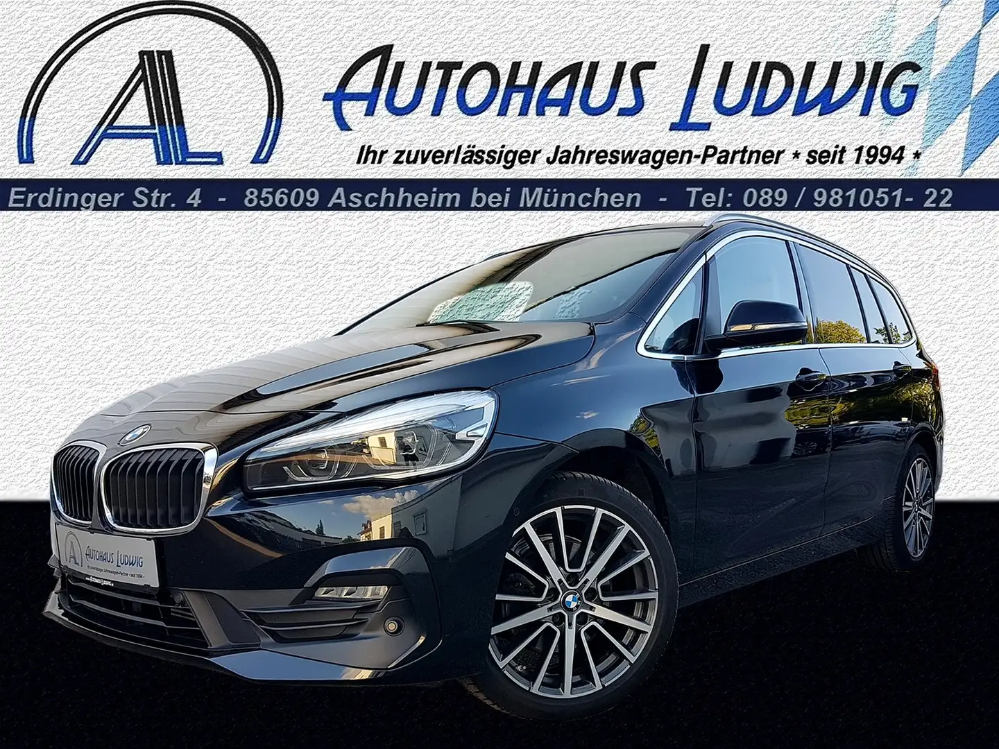 BMW 218 iA 7G-DKG*Gran Tourer*Sportsitze*AHK*Navi-Groß Schwarz - 1