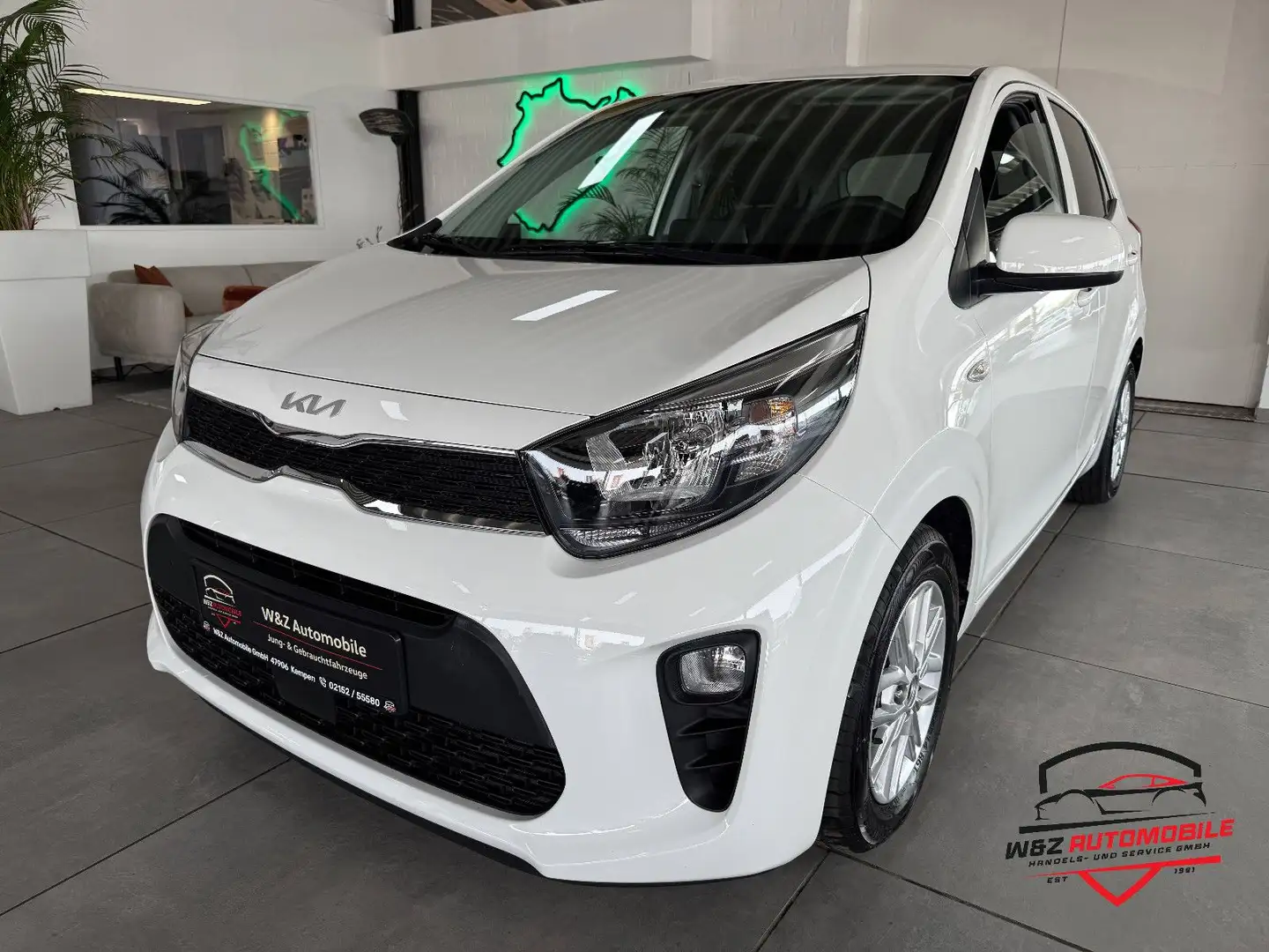 Kia Picanto 1.0 Automatik+CarPlay+Kamera+SHZ+ Weiß - 1