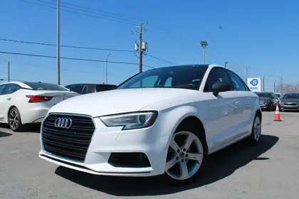 White 2018 Audi A3 Sedan Automatic