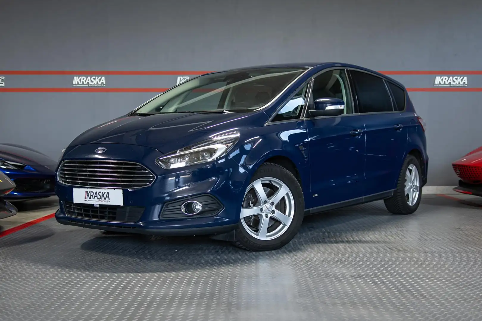 Ford S-Max 2.0 TDCi Business AWD SHZ 7 SITZER AHK Синій - 2