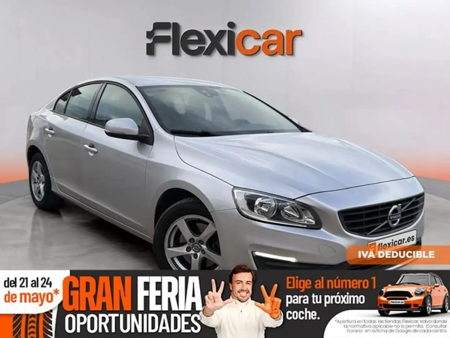 Volvo S60 D2 Momentum 120 Gris - 1