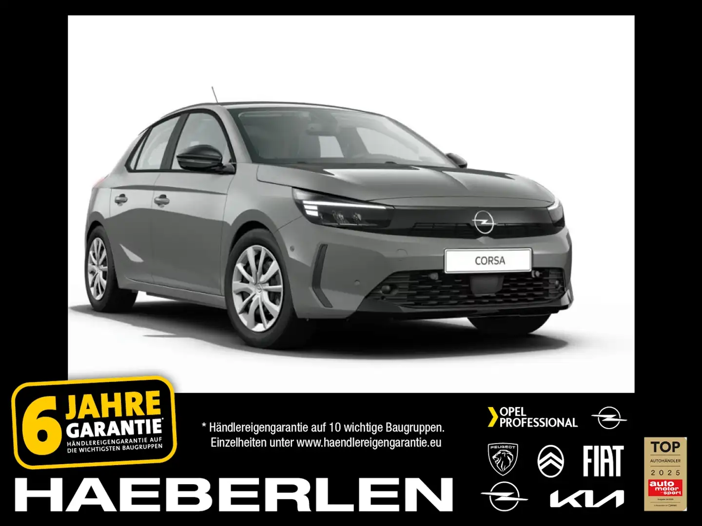 Opel Corsa F 1.2 Turbo *Allwetterreifen 195/55 R16* Grau - 1