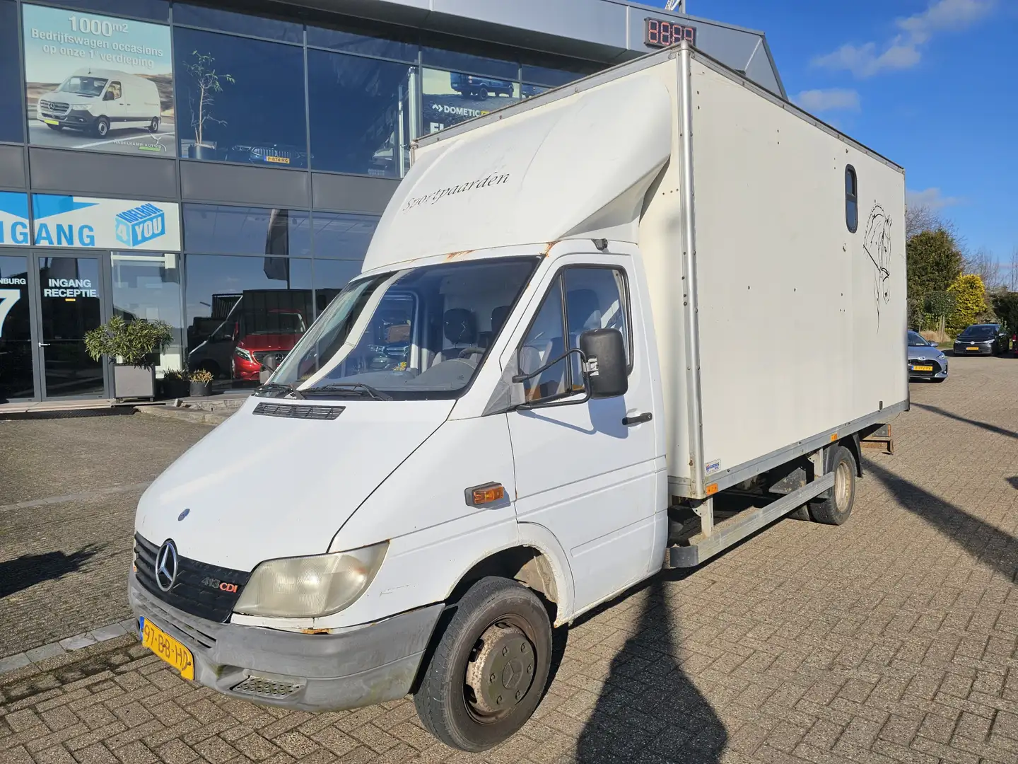Mercedes-Benz Sprinter 413 CDI 2.2 402 Paardenwagen / Bakwagen Weiß - 1