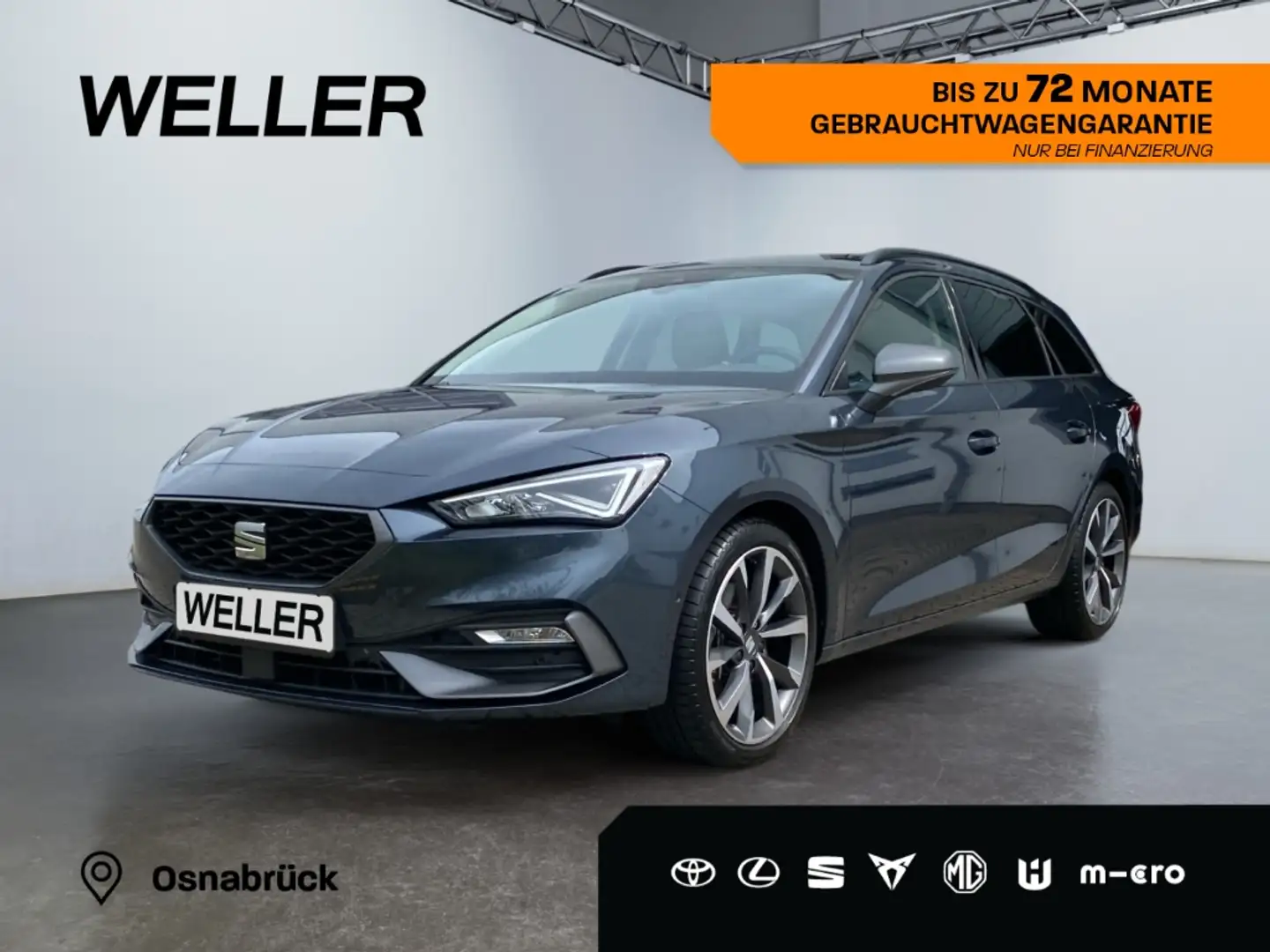 SEAT Leon ST 2.0 TDI DSG FR *LED*ACC*CAM*Kessy*SHZ*TWA* Grau - 1