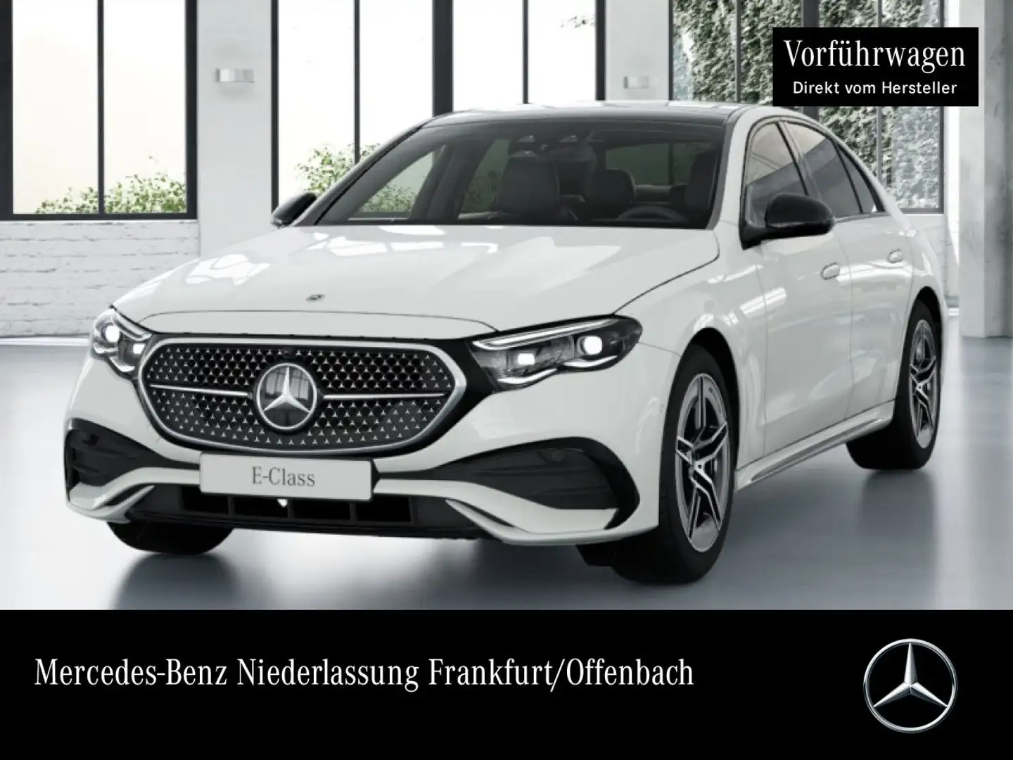 Mercedes-Benz E 200 d Edition AMG-Line Fahrass 360° Pano Distr. Blanc - 1