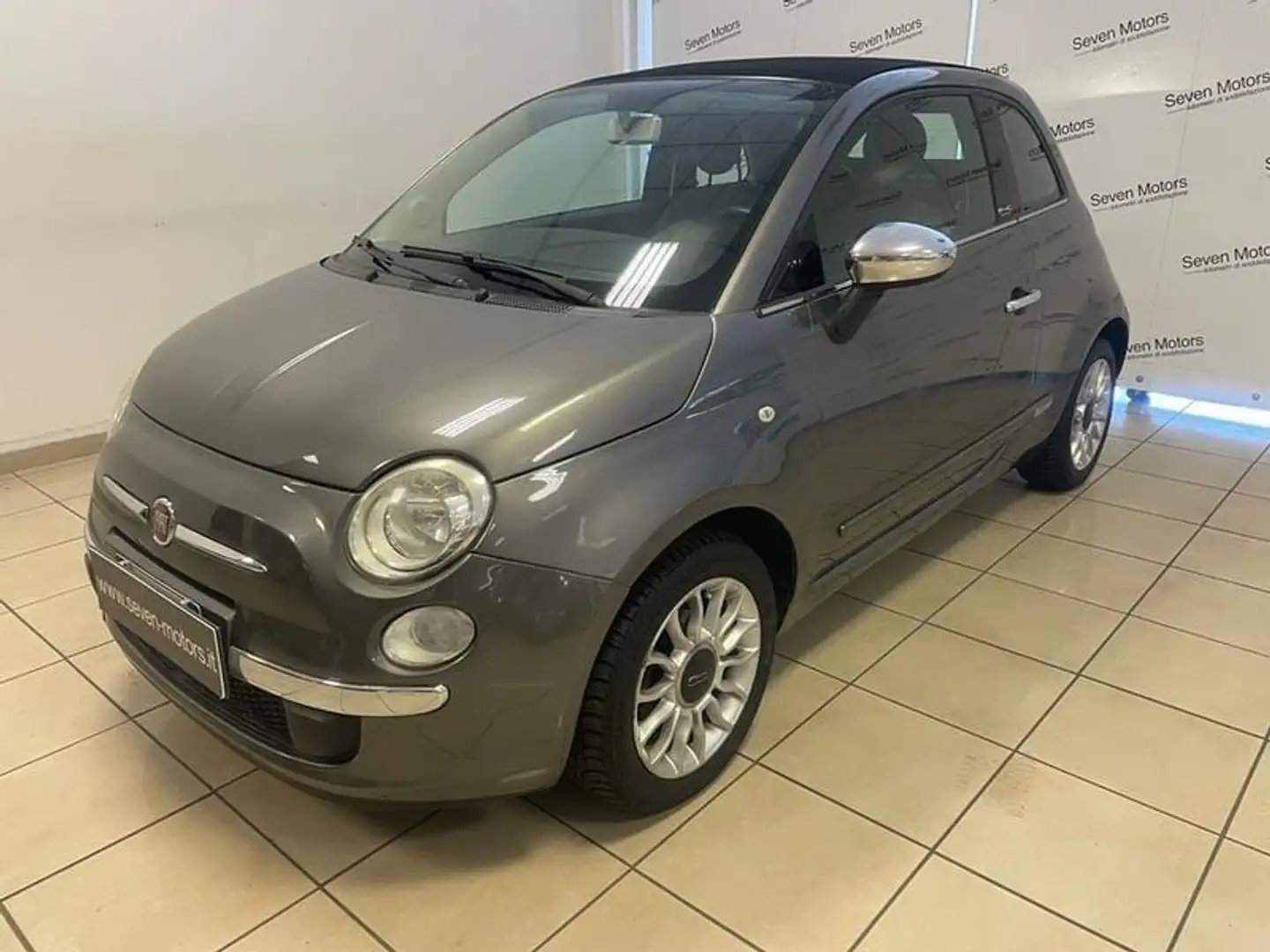 Fiat 500C 500 C 1.2 Lounge Grijs - 1