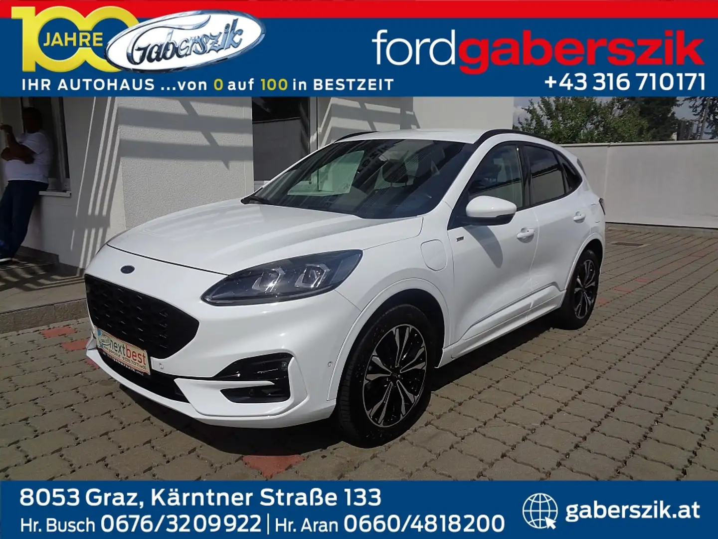 Ford Kuga 2,5 Duratec PHEV ST-Line X Aut. Weiß - 1