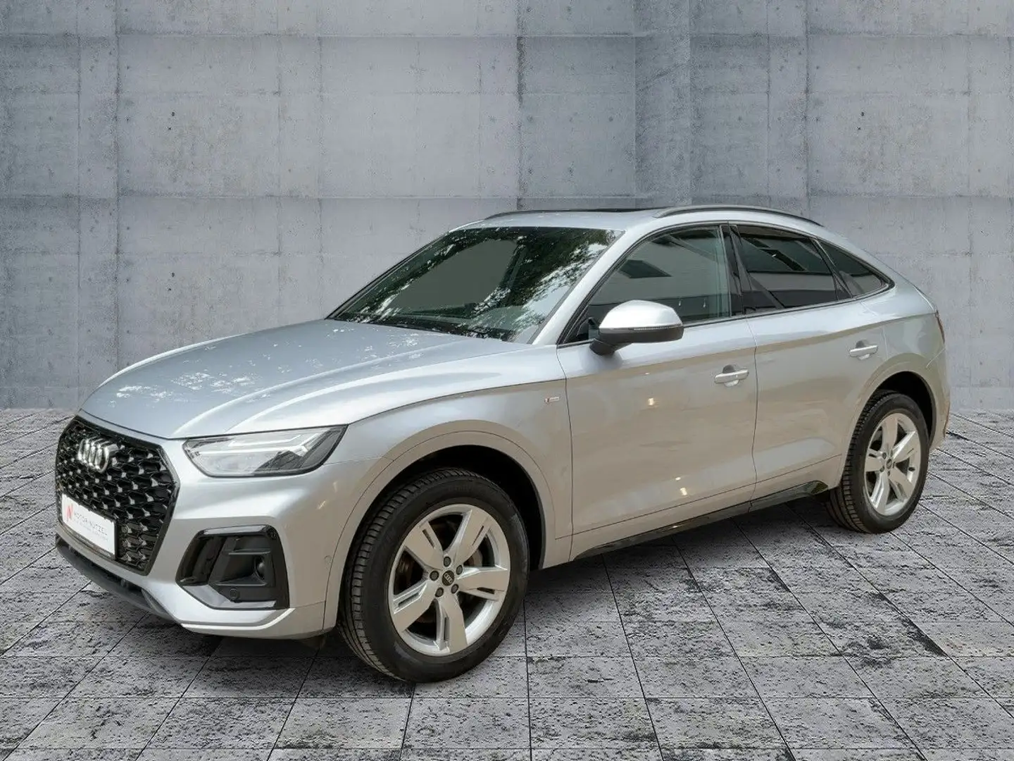 Audi Q5 50 TDI QU S-LINE 5JG+NAVI+AHK+PANO Silber - 2