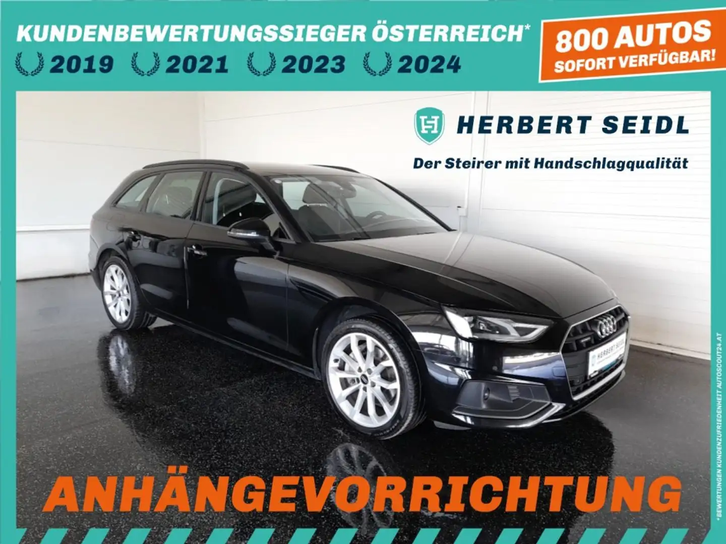 Audi A4 Avant 40 TDI Quattro S-tr. *18 ZOLL / VOLL LED & FLA / NAVI / AHV & KAMERA / E-SITZE / E-KLAPPE* Schwarz - 1