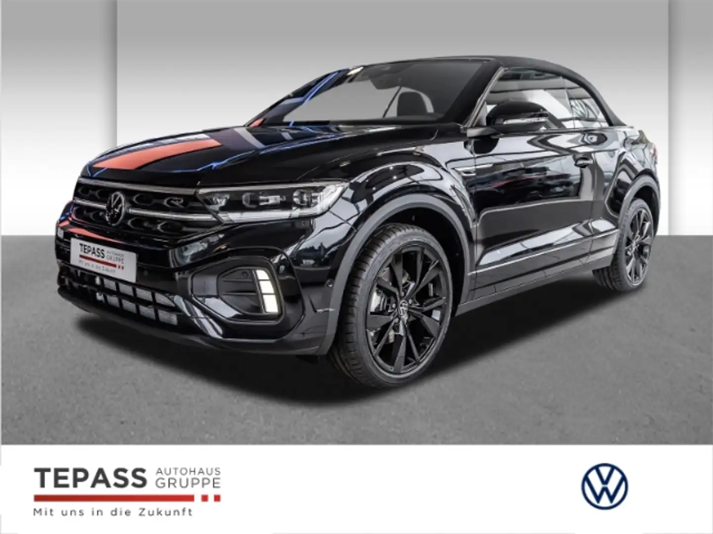 Volkswagen T-Roc Cabriolet 1.5 TSI R-Line LED NAVI SHZ PDC Zwart - 1