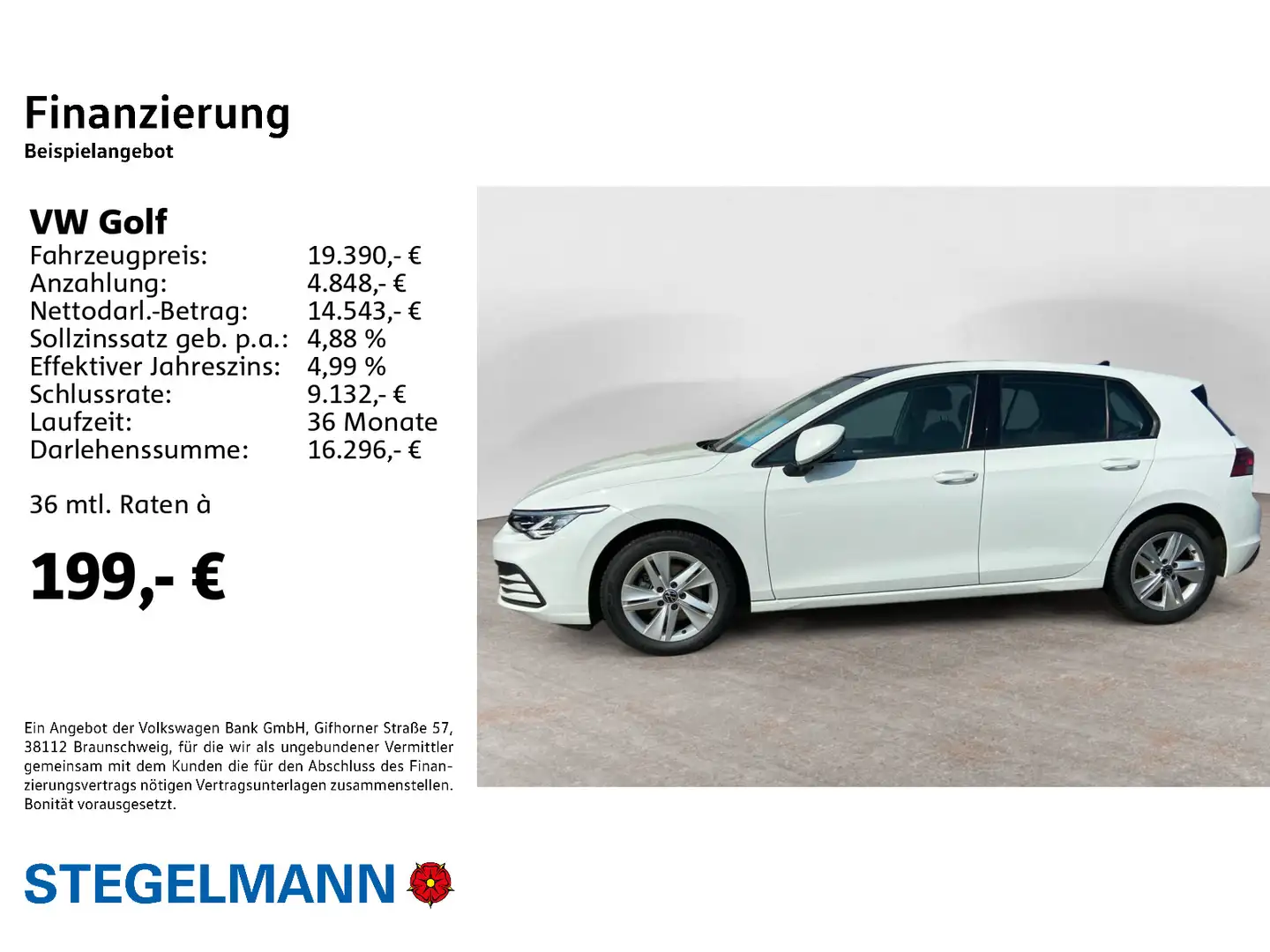 Volkswagen Golf VIII 2.0 TDI Life *AHK*Pano*Kamera* Blanc - 2