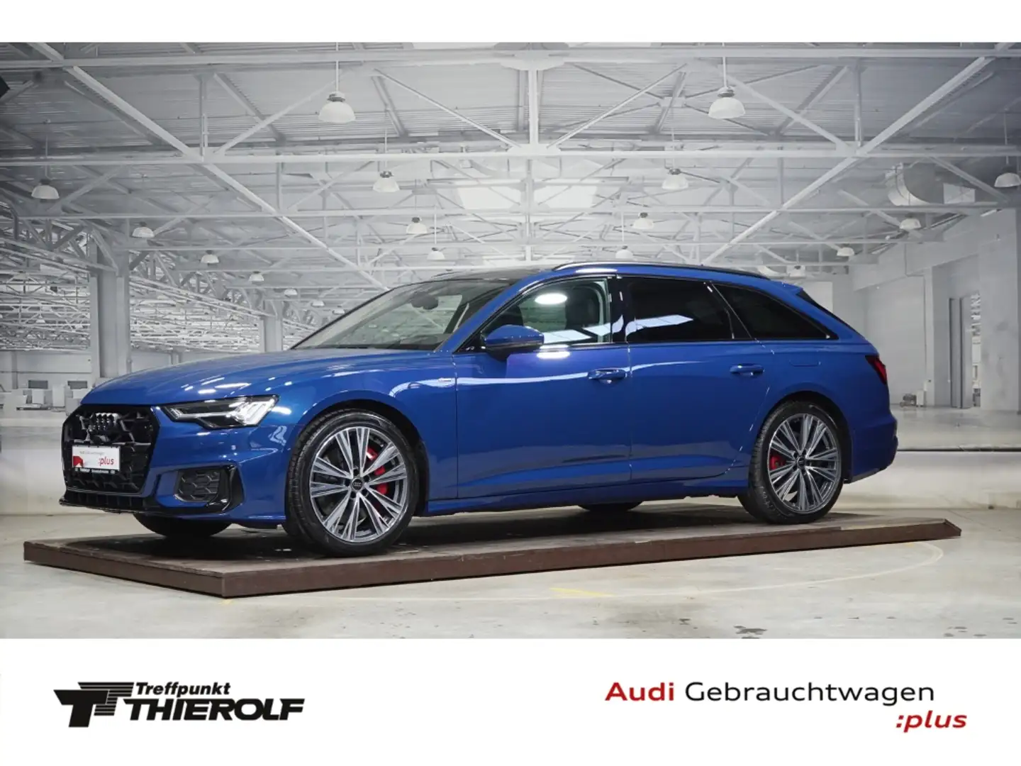 Audi A6 Avant 55 TFSIe quattro S line PANO B&O AHK MATR Blau - 1